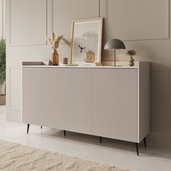 Asty - Dressoir - Beige - 150x41x92 cm