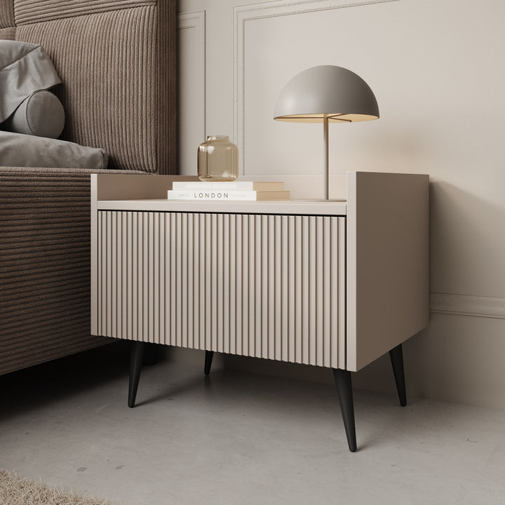 Asty - Nachtkastje - Beige - 52x41x45 cm