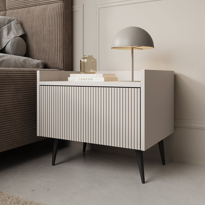 Asty - Nachtkastje - Beige - 52x41x45 cm