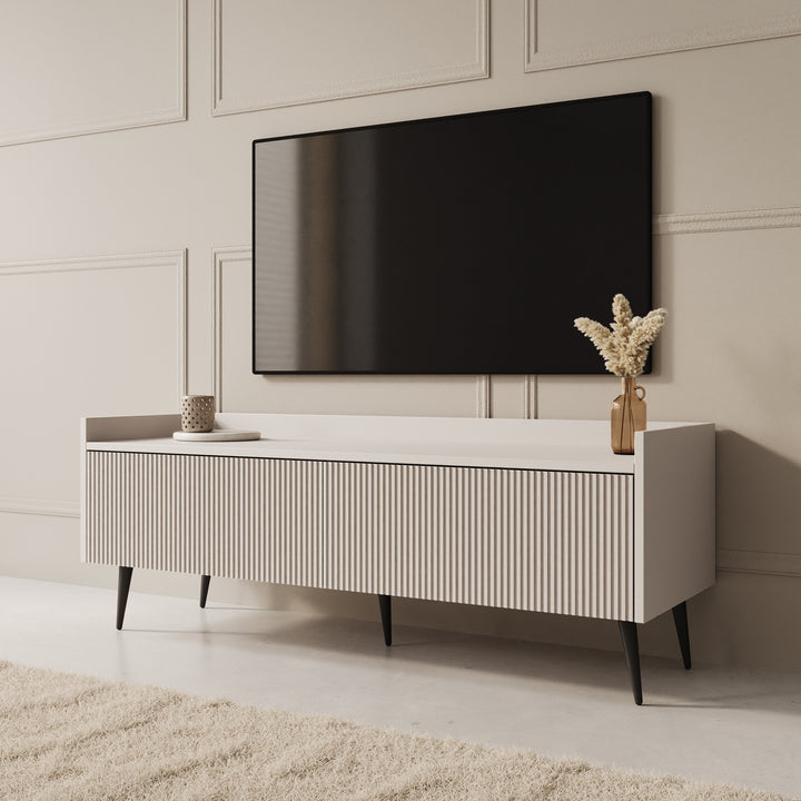 Asty - TV-Meubel - Beige - 121x40x45 cm