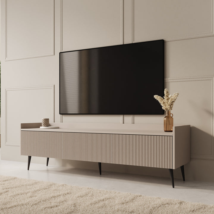 Asty - TV-Meubel - Beige - 150x40x45 cm
