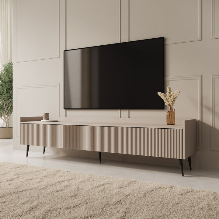Asty - TV-Meubel - Beige - 180x40x45 cm
