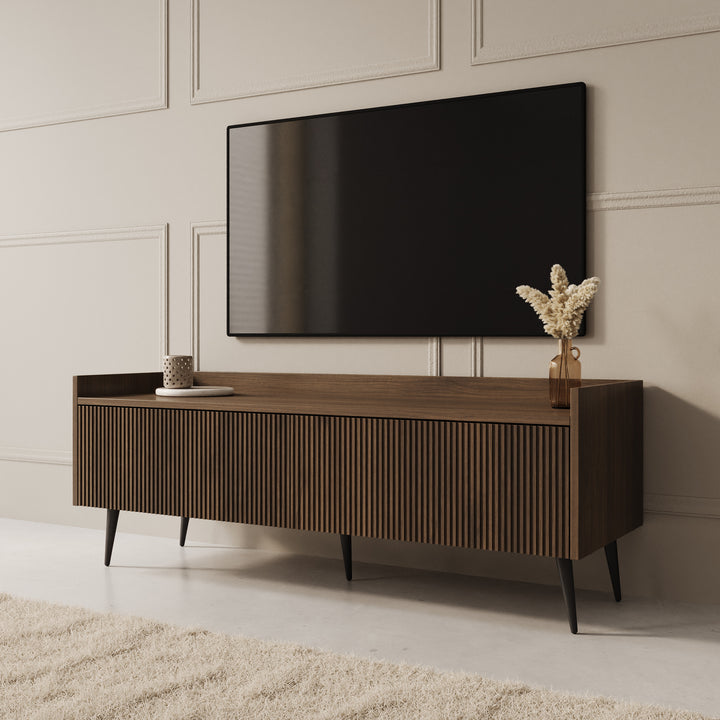 Asty - TV-Meubel - Donker eiken - 121x40x45 cm