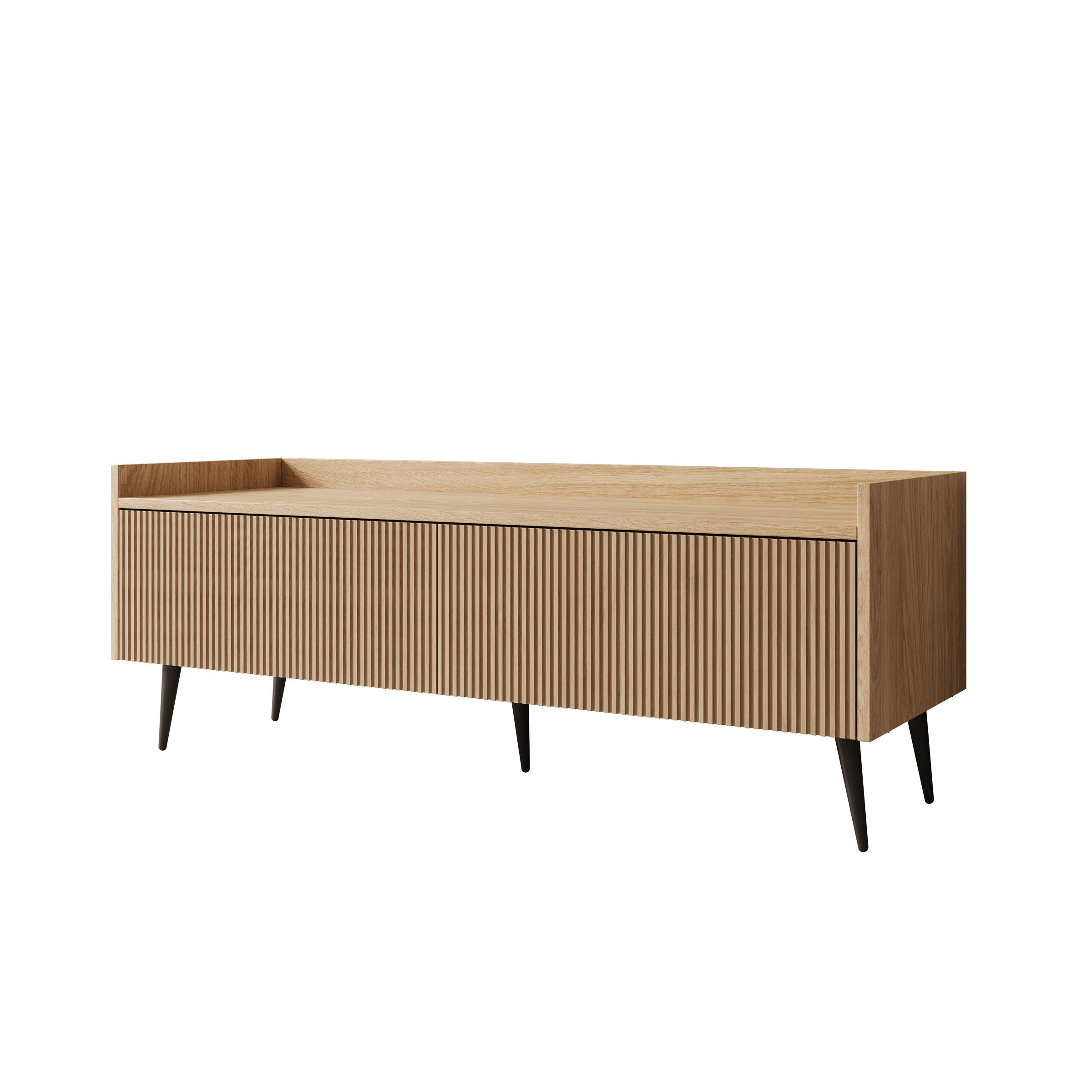 Asty - TV-Meubel - Licht eikenpatroon - 121x40x45 cm
