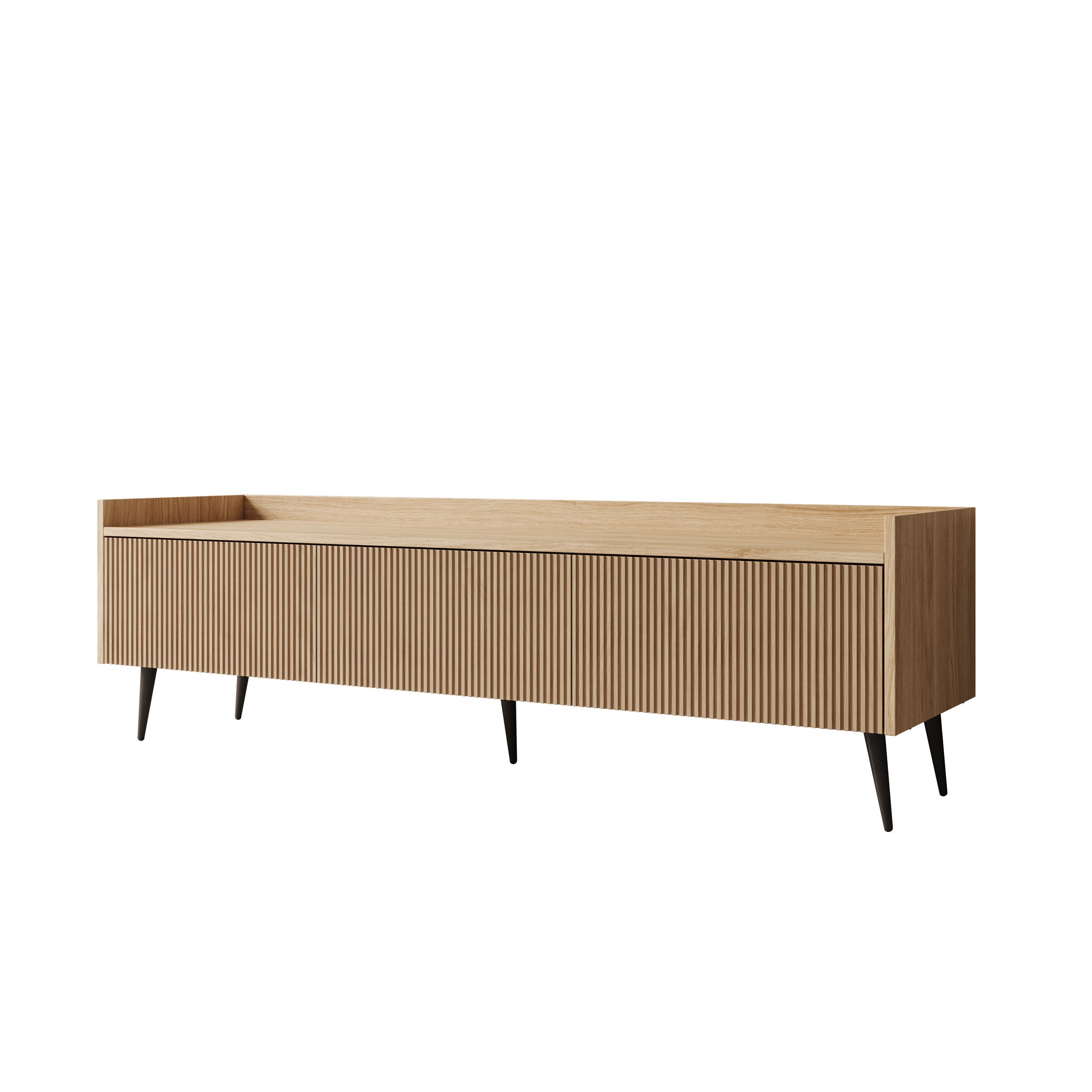 Asty - TV-Meubel - Licht eikenpatroon - 150x40x45 cm