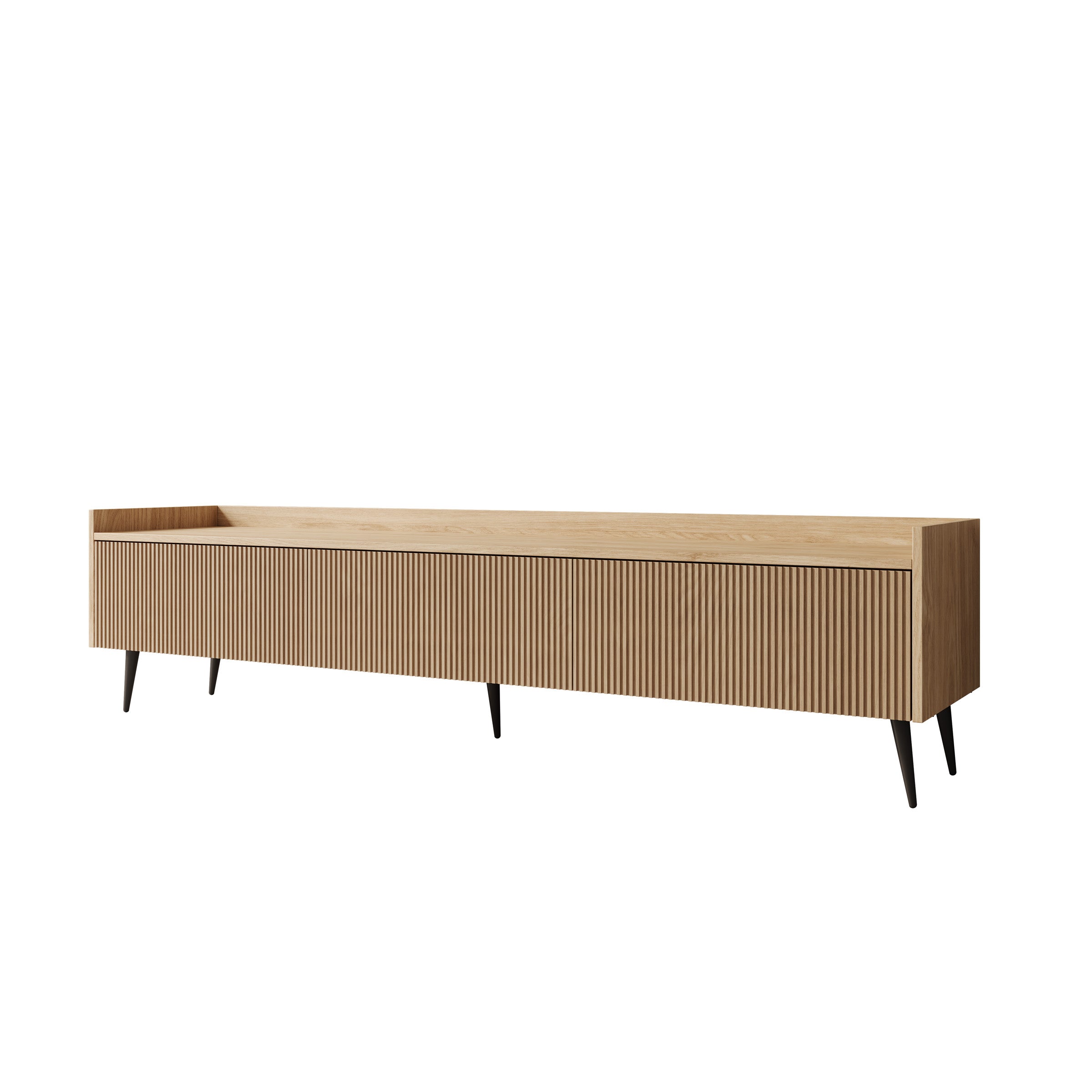 Asty - TV-Meubel - Licht eikenpatroon - 180x40x45 cm