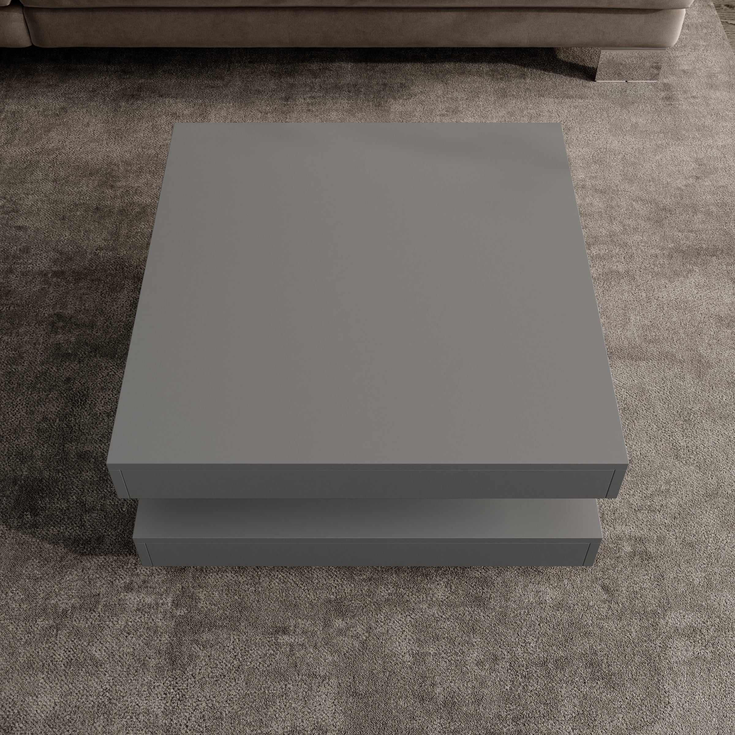Atwood - Salontafel - Antraciet - 67x67x35 cm