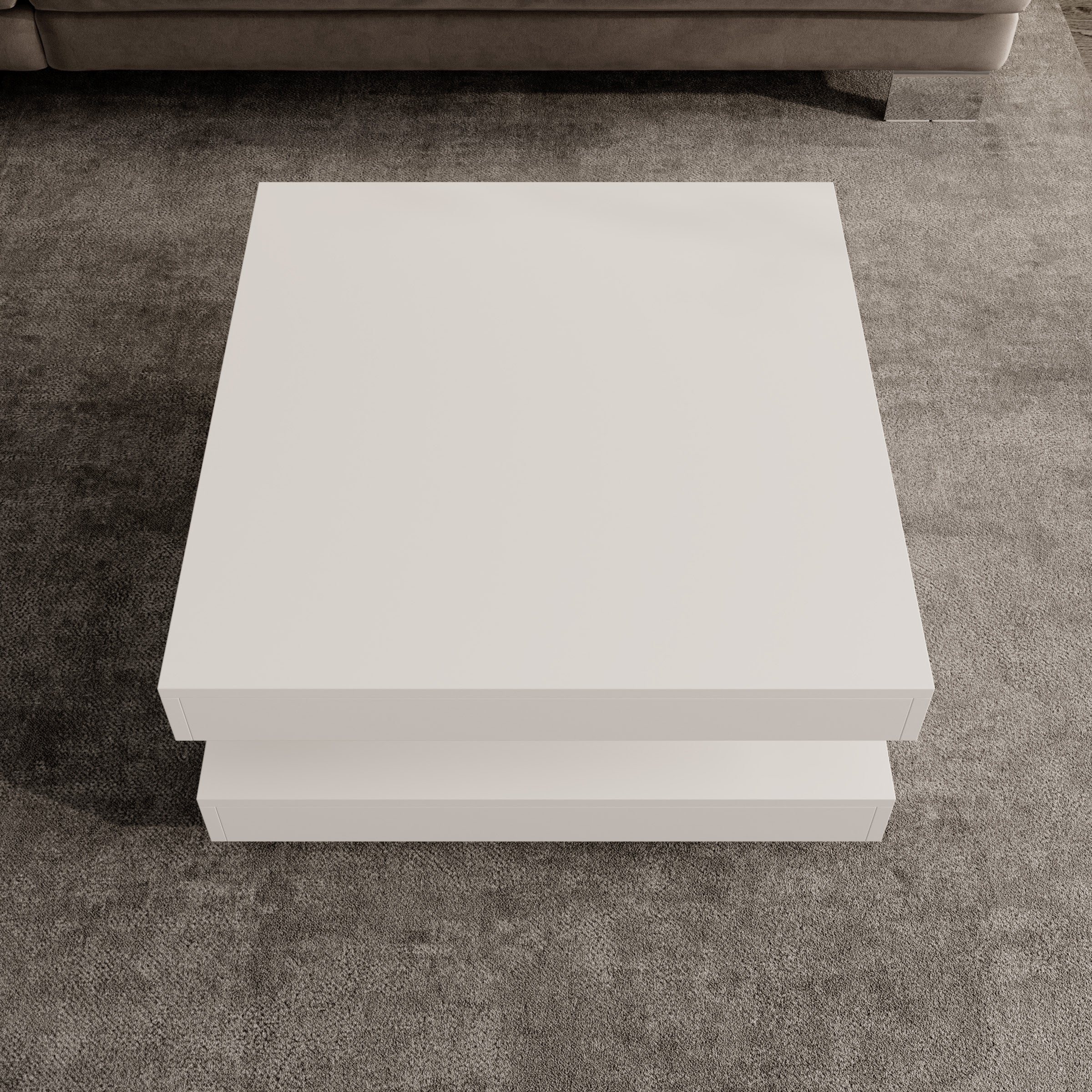 Atwood - Salontafel - Wit - 67x67x35 cm