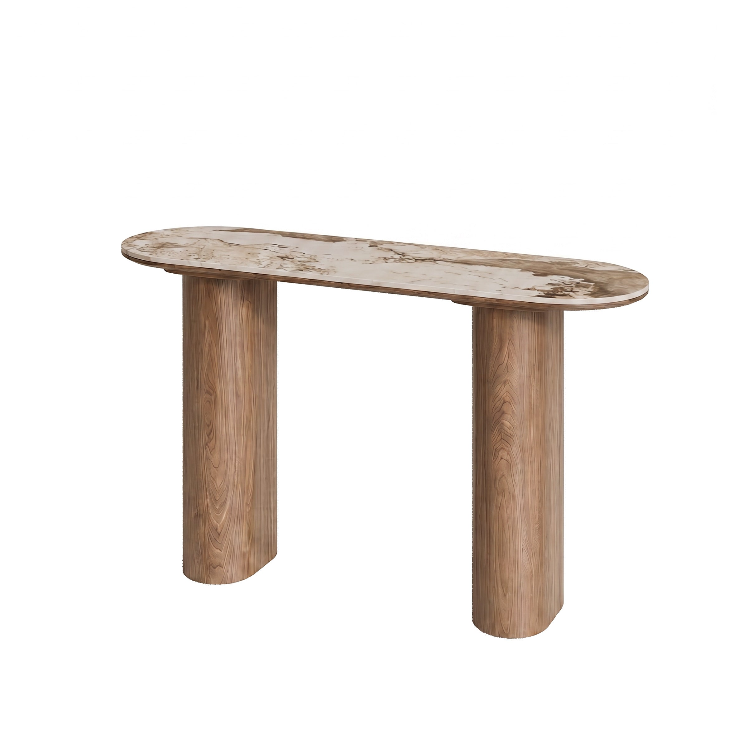 Auro - Sidetable - Keramiek met marmerlook - 120x40x76 cm