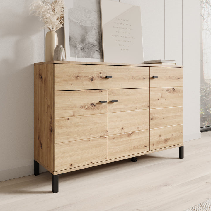 Avellio - Dressoir - Eikenpatroon - 116x35x78 cm