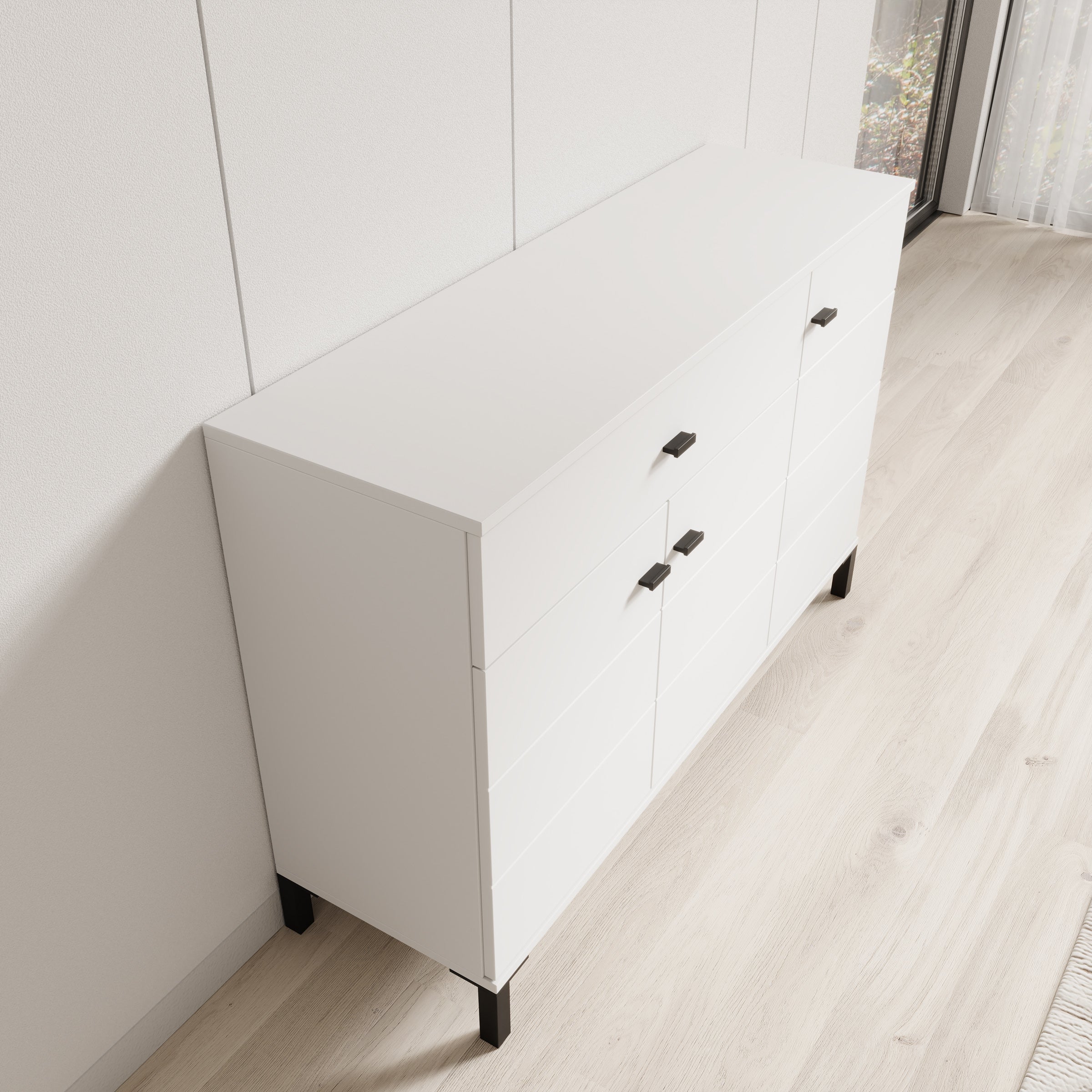 Avellio - Dressoir - Wit - 116x35x78 cm