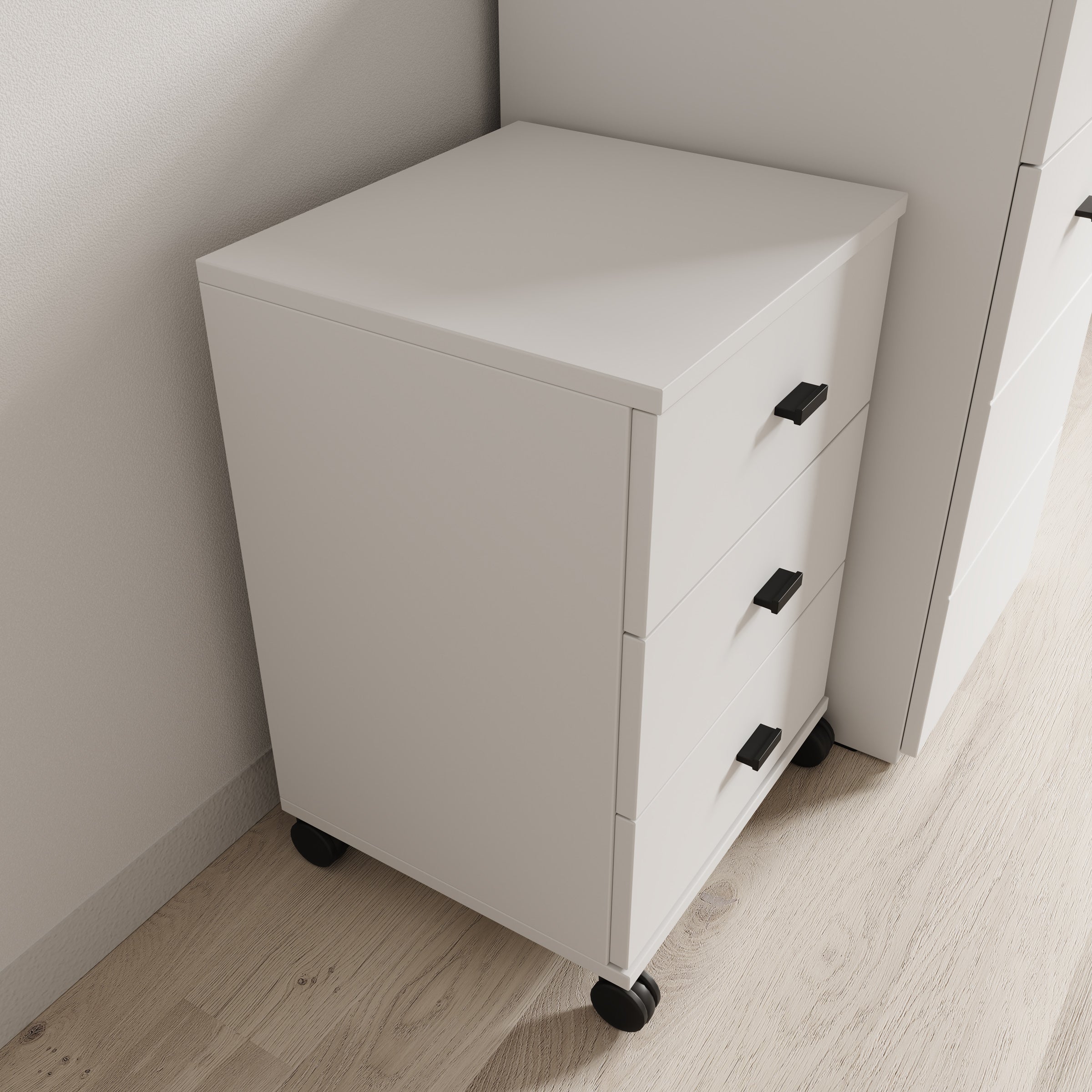 Avellio - Ladekast met 3 lades - Wit - 39x35x57 cm