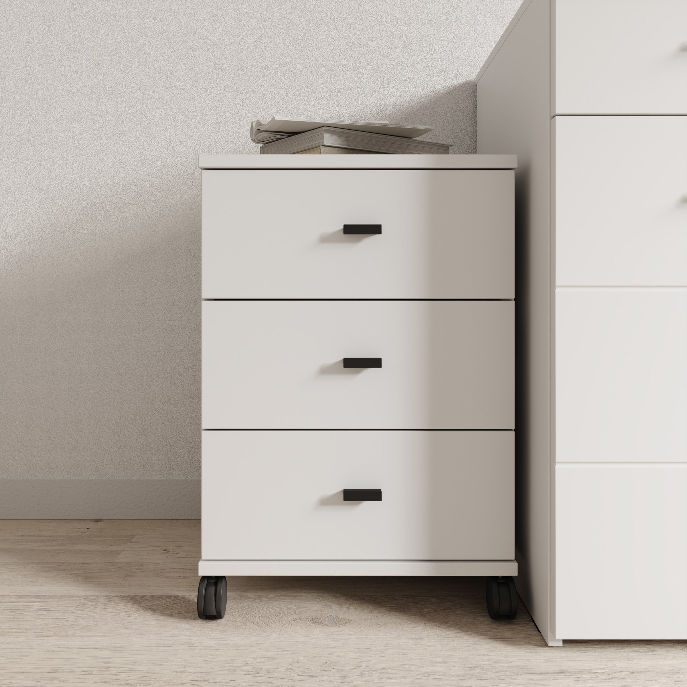Avellio - Ladekast met 3 lades - Wit - 39x35x57 cm