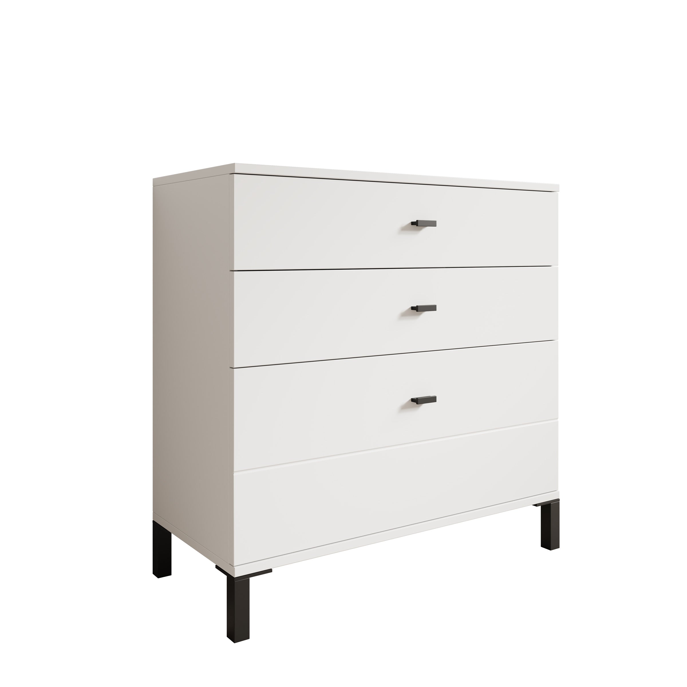 Avellio - Ladekast met 3 lades - Wit - 77x35x78 cm
