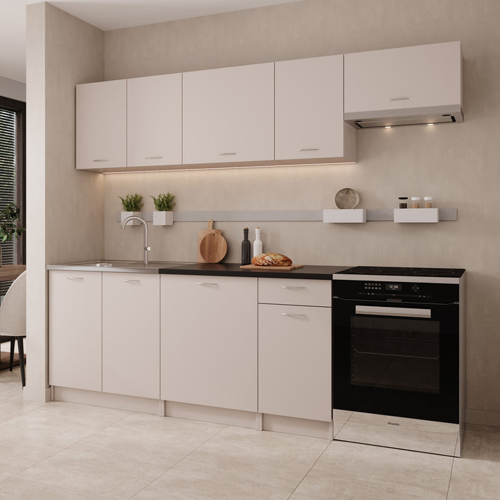 Avenor - Keuken - Beige - 240x60x85 cm