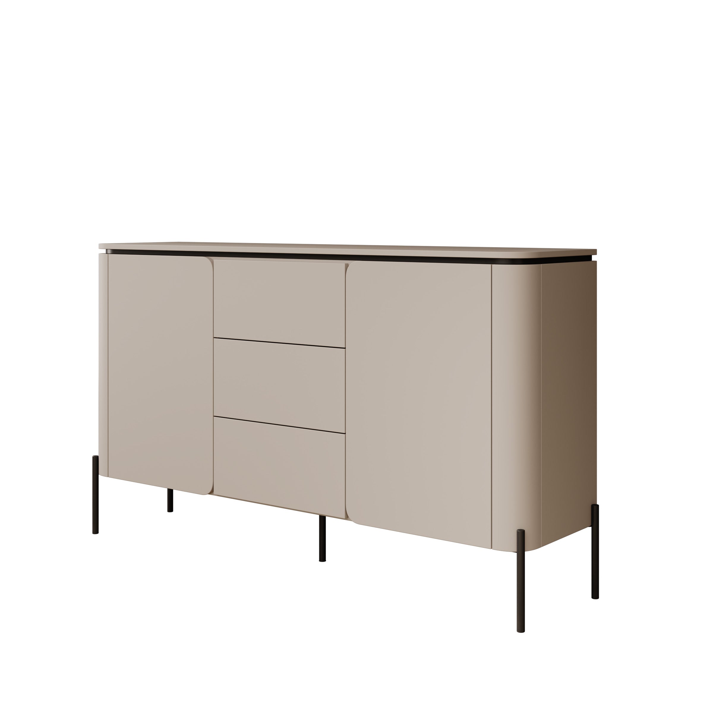 Avero - Dressoir - Beige - 163x40x94 cm