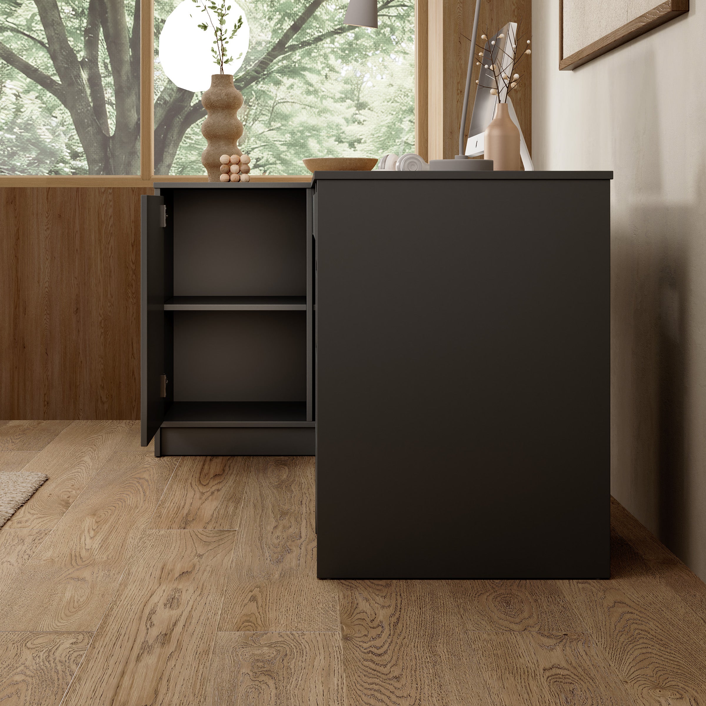 Avio 3 - Bureau - Antraciet - 158x98x76 cm