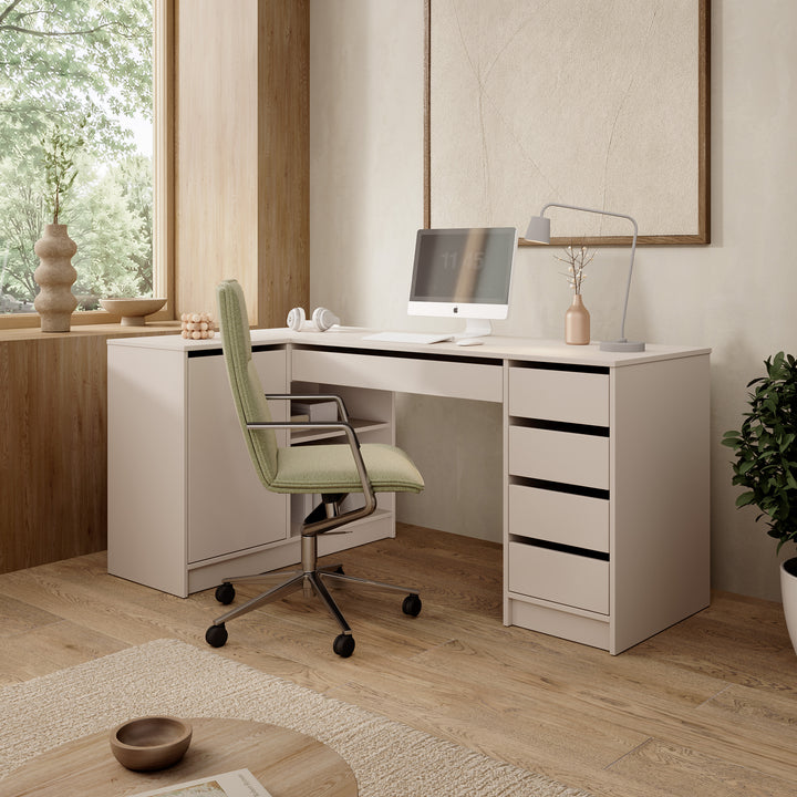 Avio 3 - Bureau - Beige - 158x98x76 cm