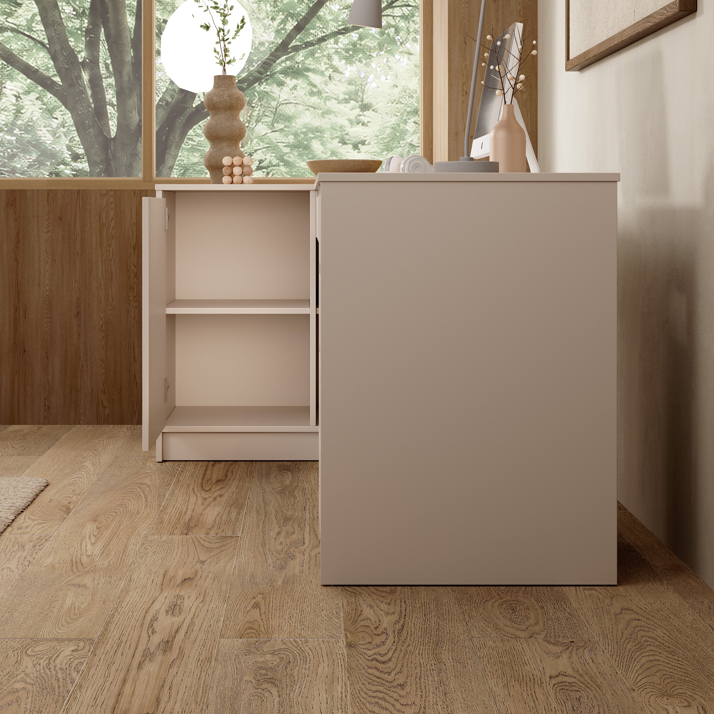 Avio 3 - Bureau - Beige - 158x98x76 cm