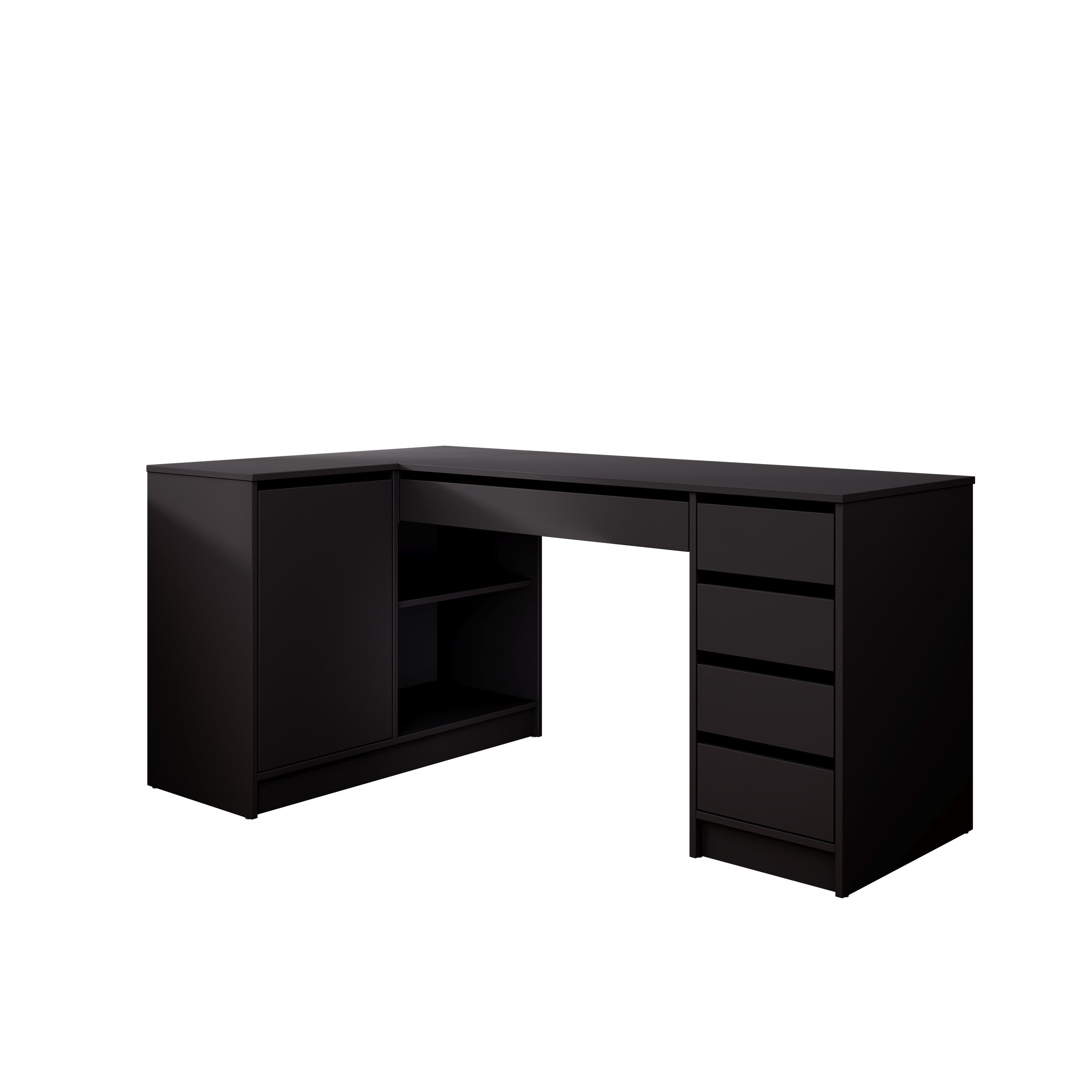Avio 3 - Bureau - Zwart - 158x98x76 cm