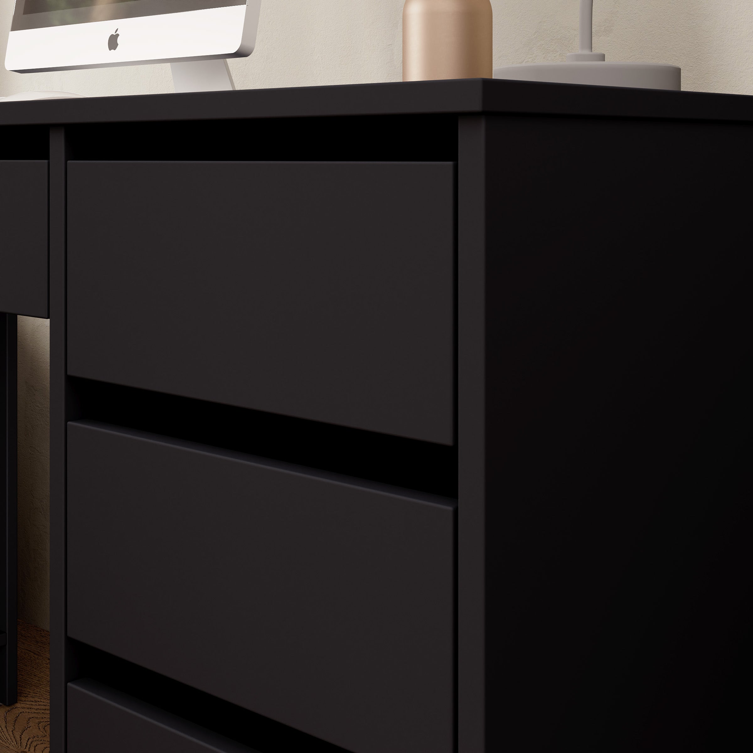 Avio 3 - Bureau - Zwart - 158x98x76 cm