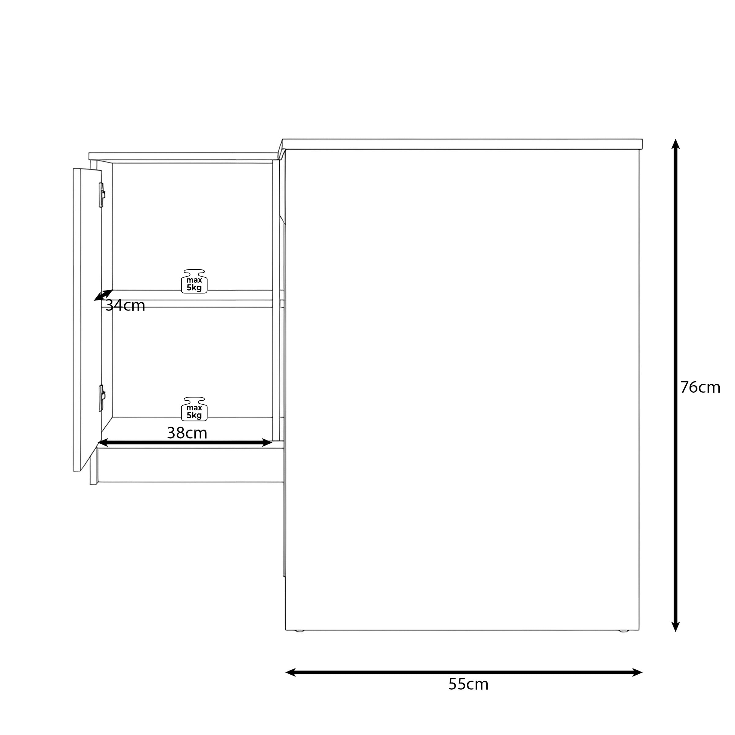 Avio 3 - Bureau - Beige - 158x98x76 cm