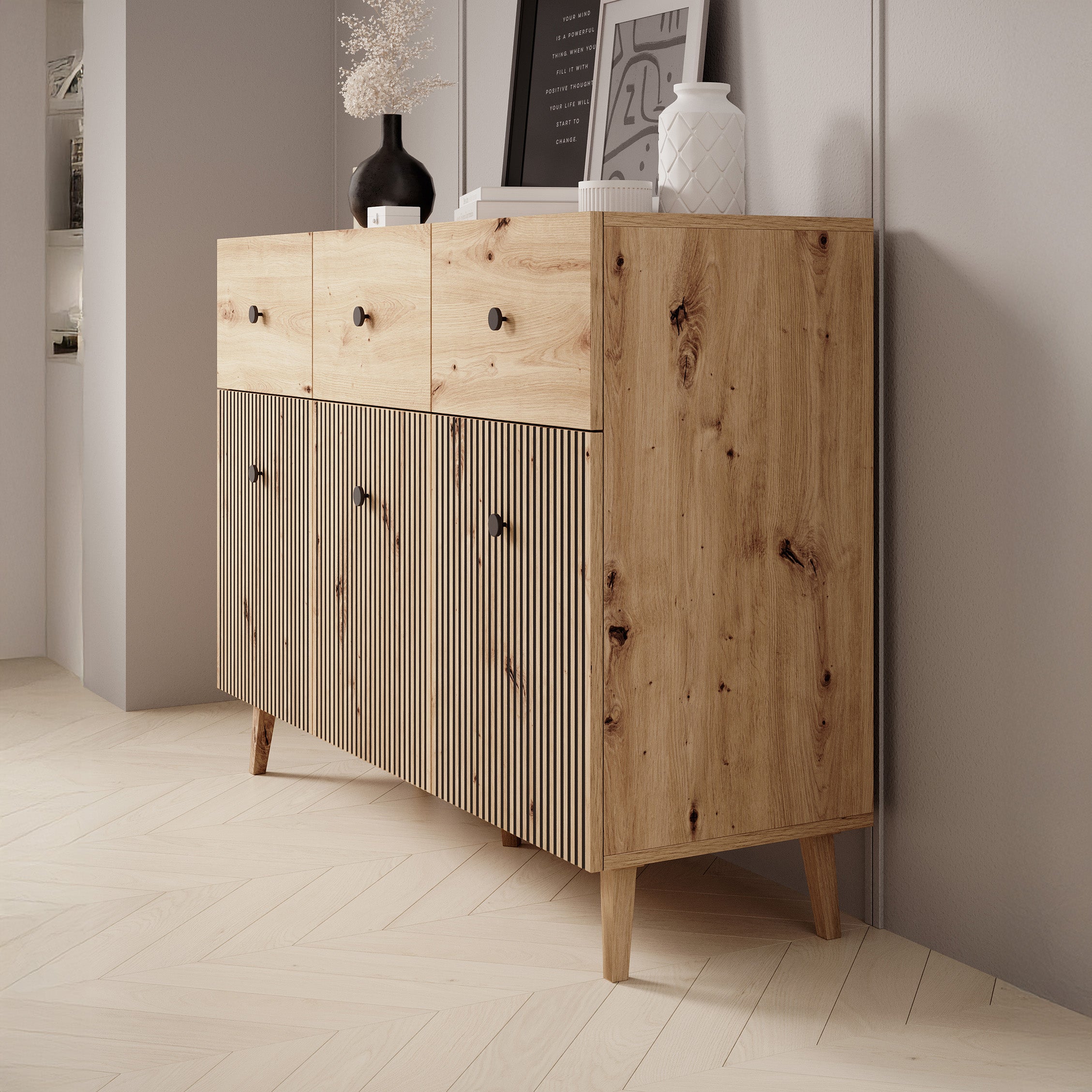 Bali - Dressoir - Eiken - 135x40x95 cm