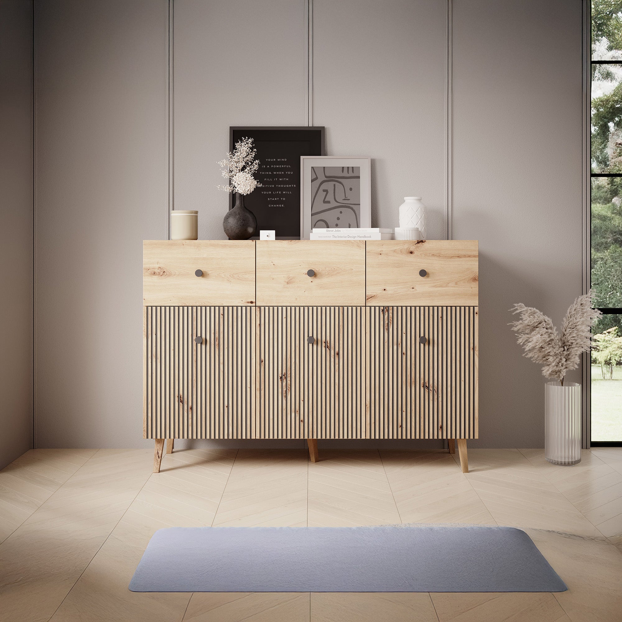 Bali - Dressoir - Eiken - 135x40x95 cm