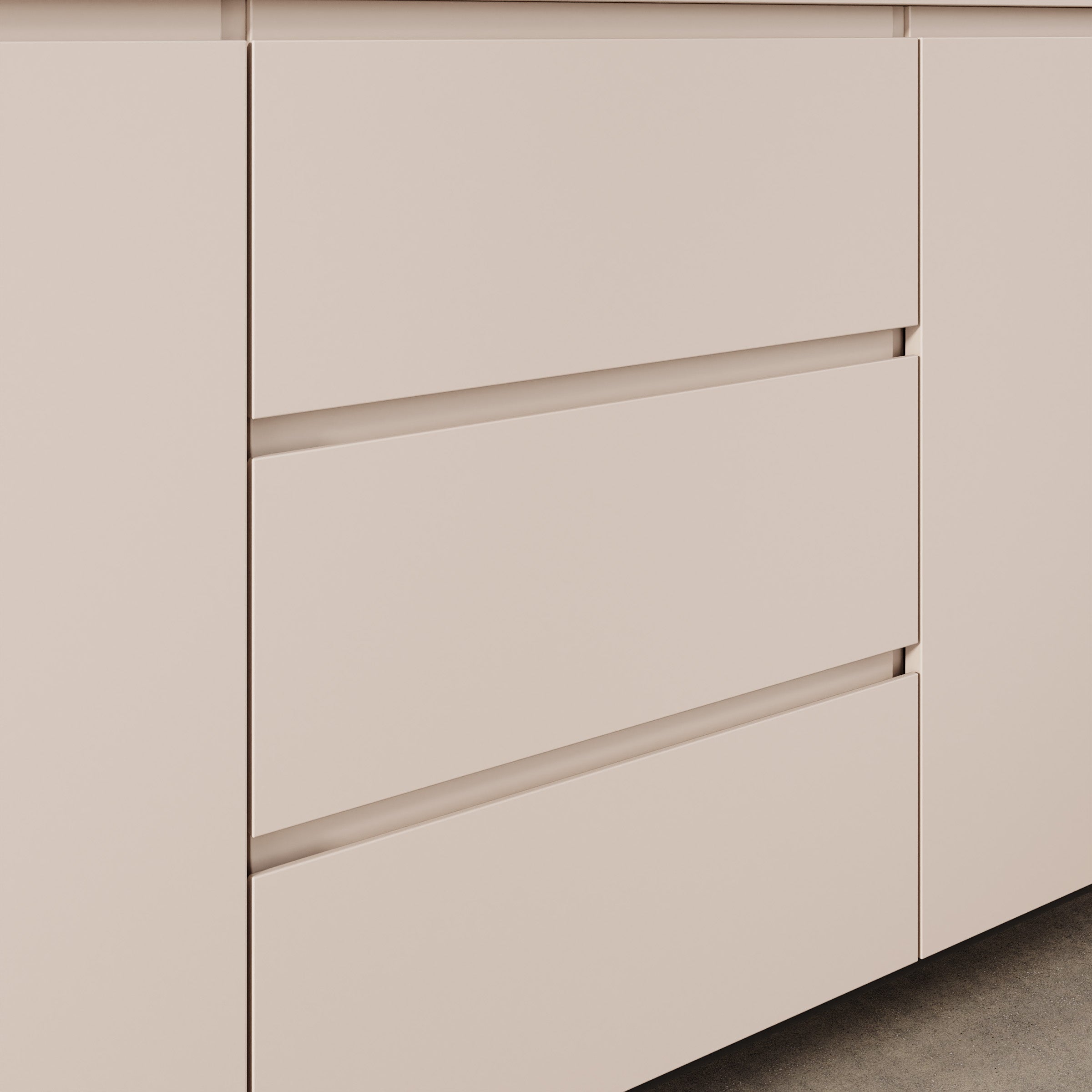 Bandariba - Dressoir - Beige - 150x35x68 cm