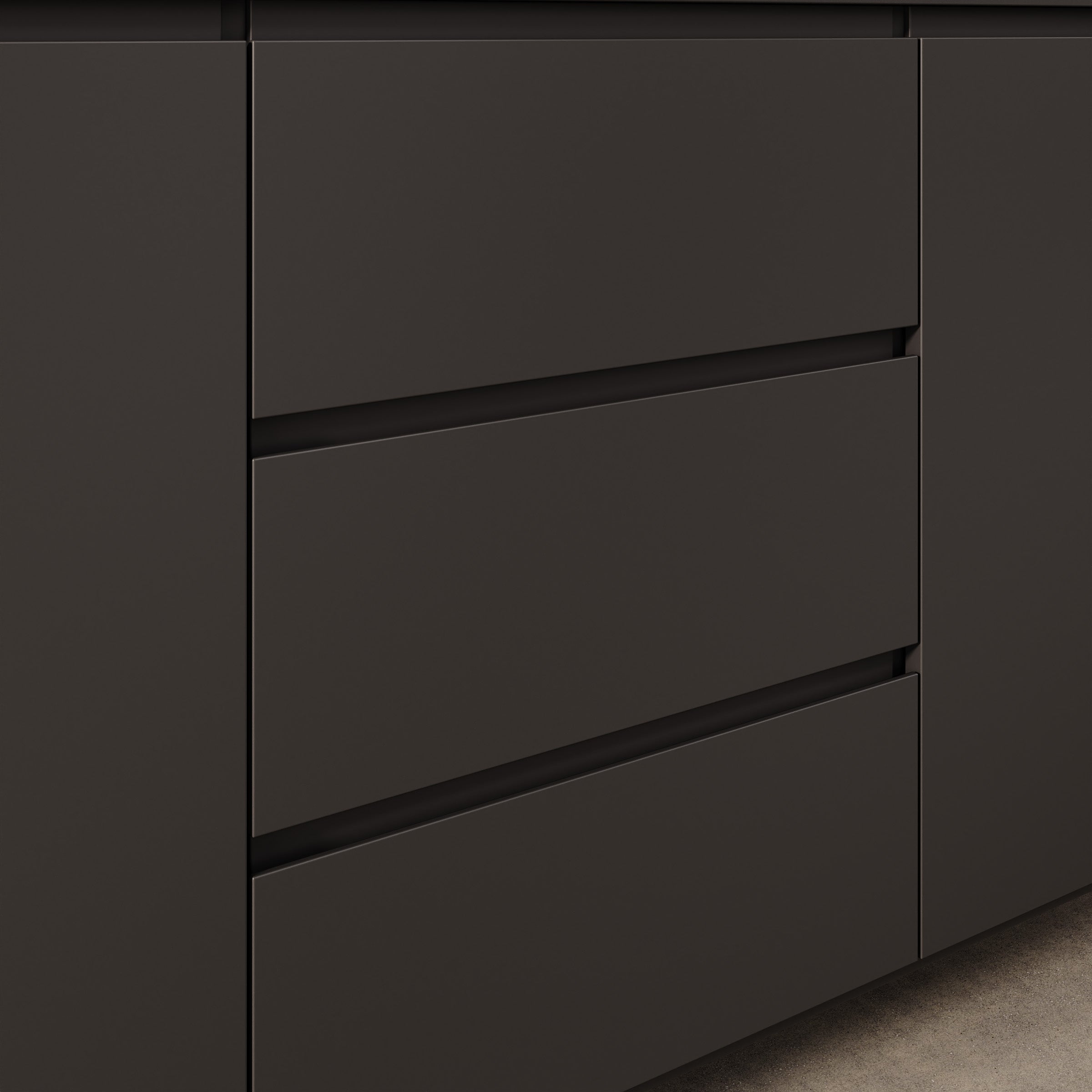 Bandariba - Dressoir - Zwart - 150x35x68 cm