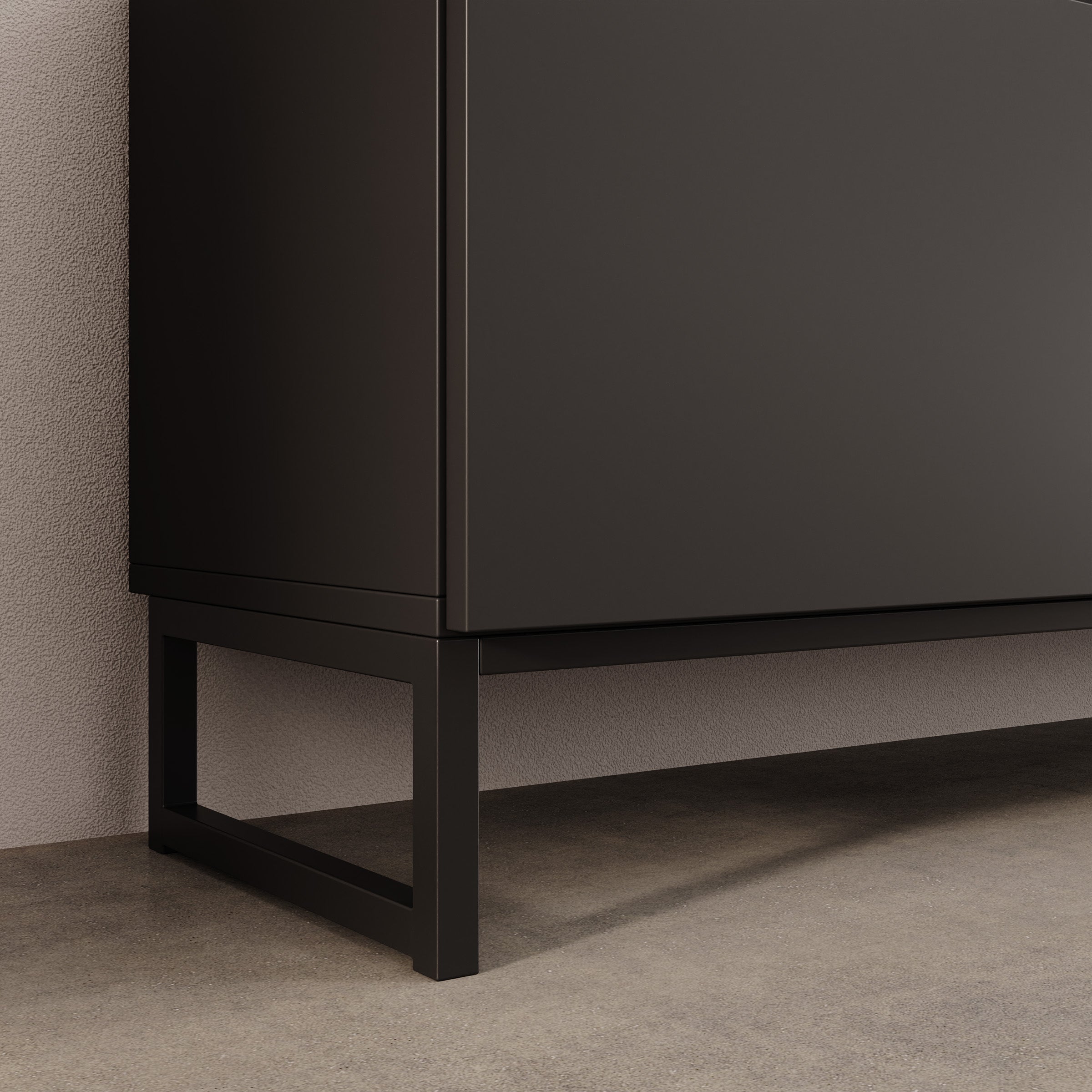 Bandariba - TV-Meubel - Zwart - 200x35x48 cm