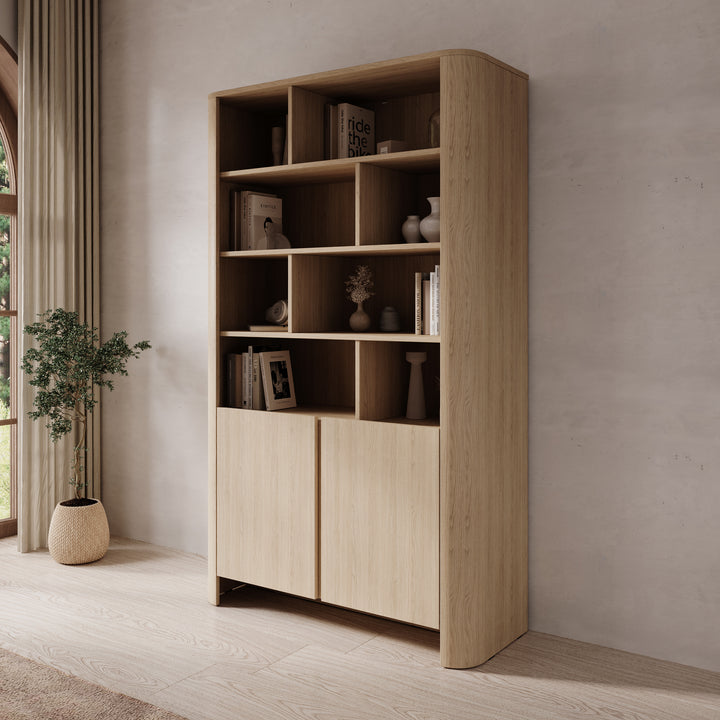 Barbados - Boekenkast - Eiken - 103x39x170 cm