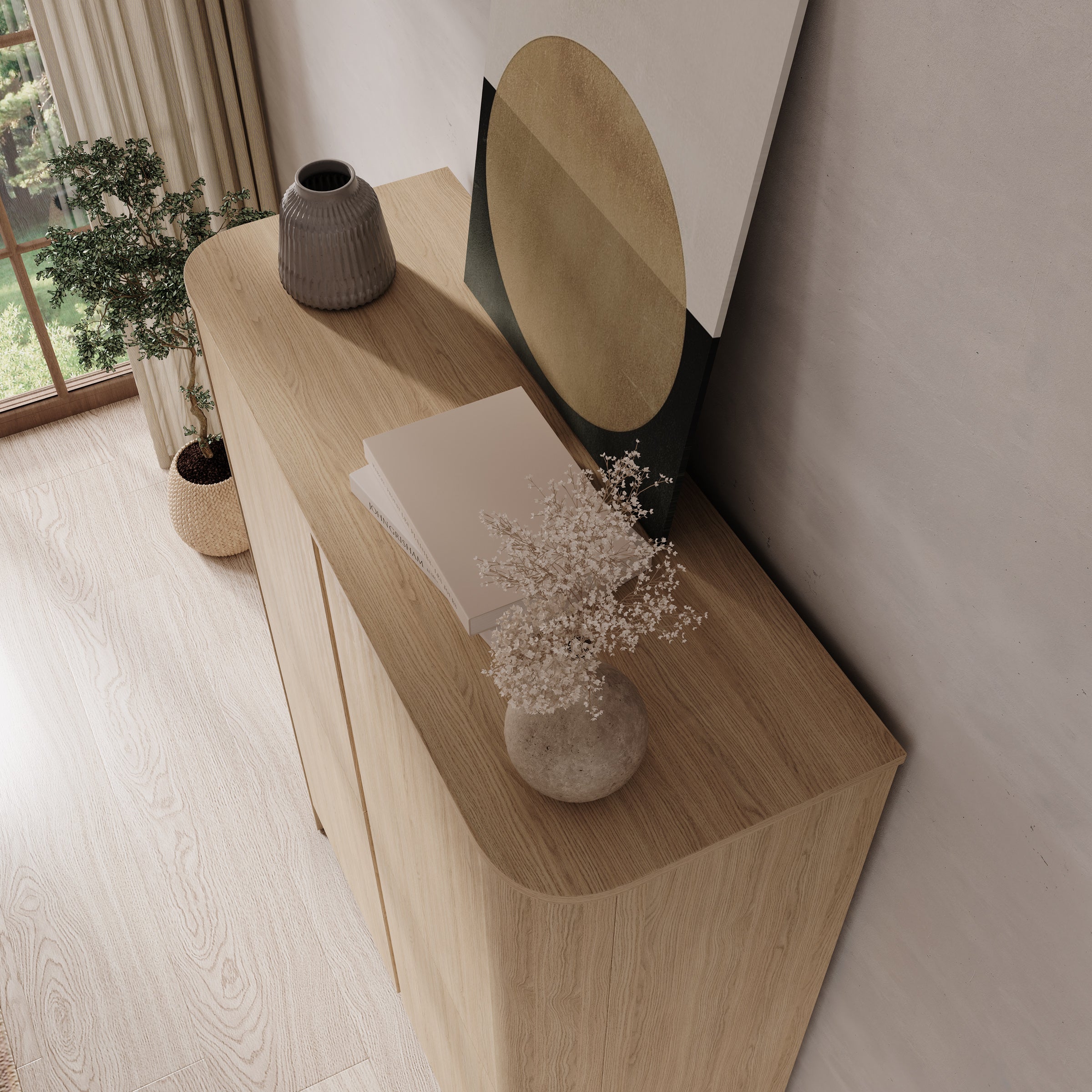 Barbados - Dressoir - Eiken - 103x39x132 cm
