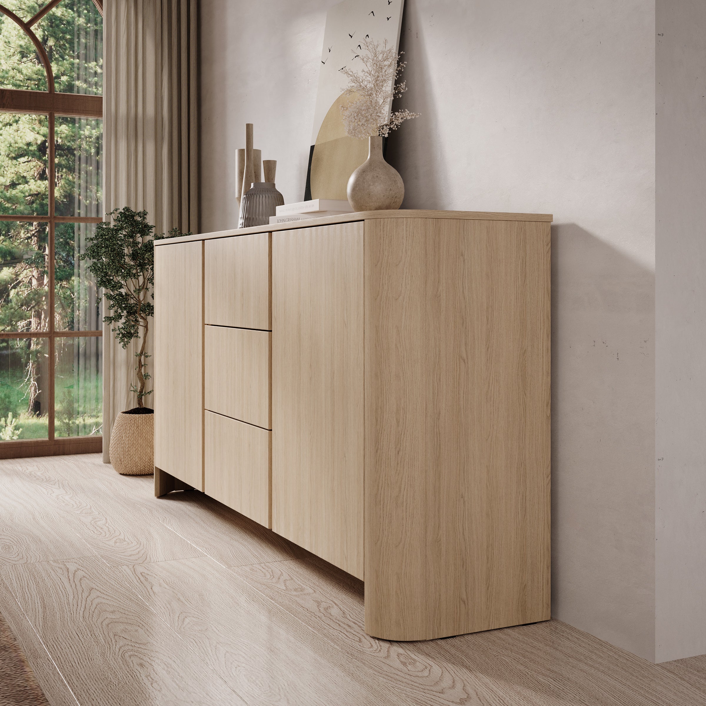 Barbados - Dressoir - Eiken - 168x39x84 cm