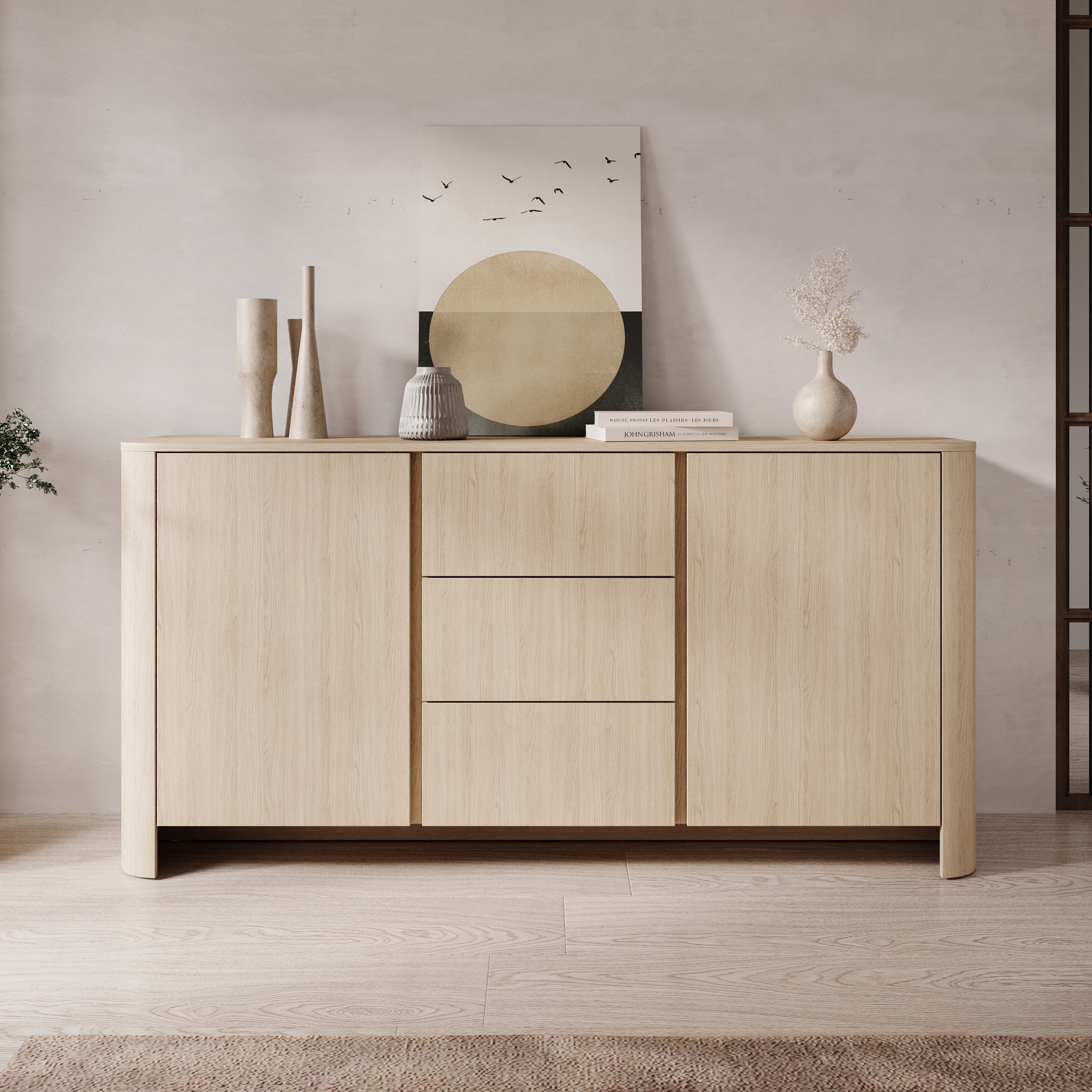 Barbados - Dressoir - Eiken - 168x39x84 cm