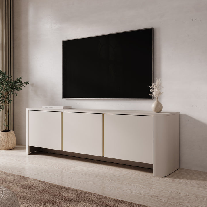 Barbados - TV-Meubel - Beige - 168x39x52 cm