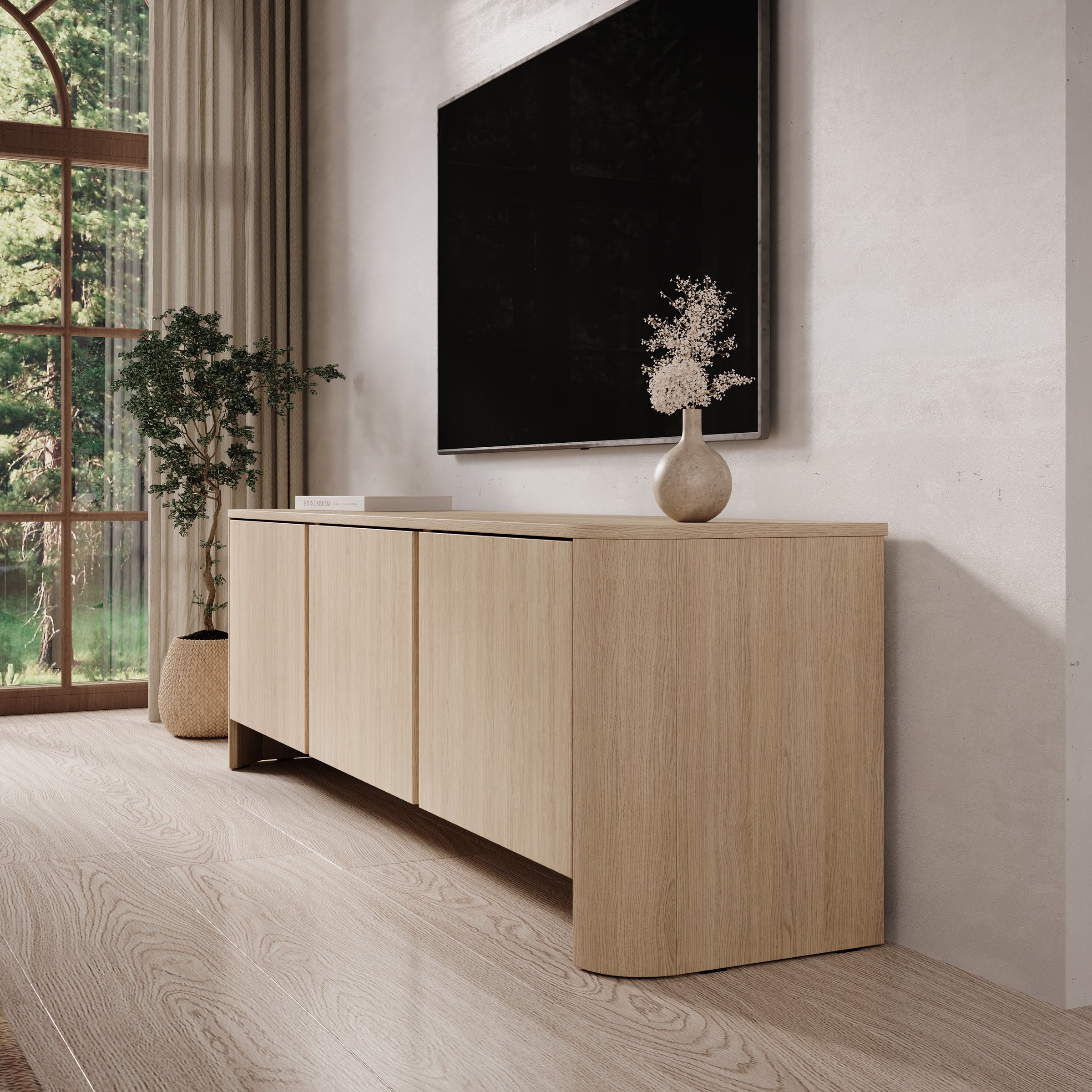 Barbados - TV-Meubel - Eiken - 168x39x52 cm