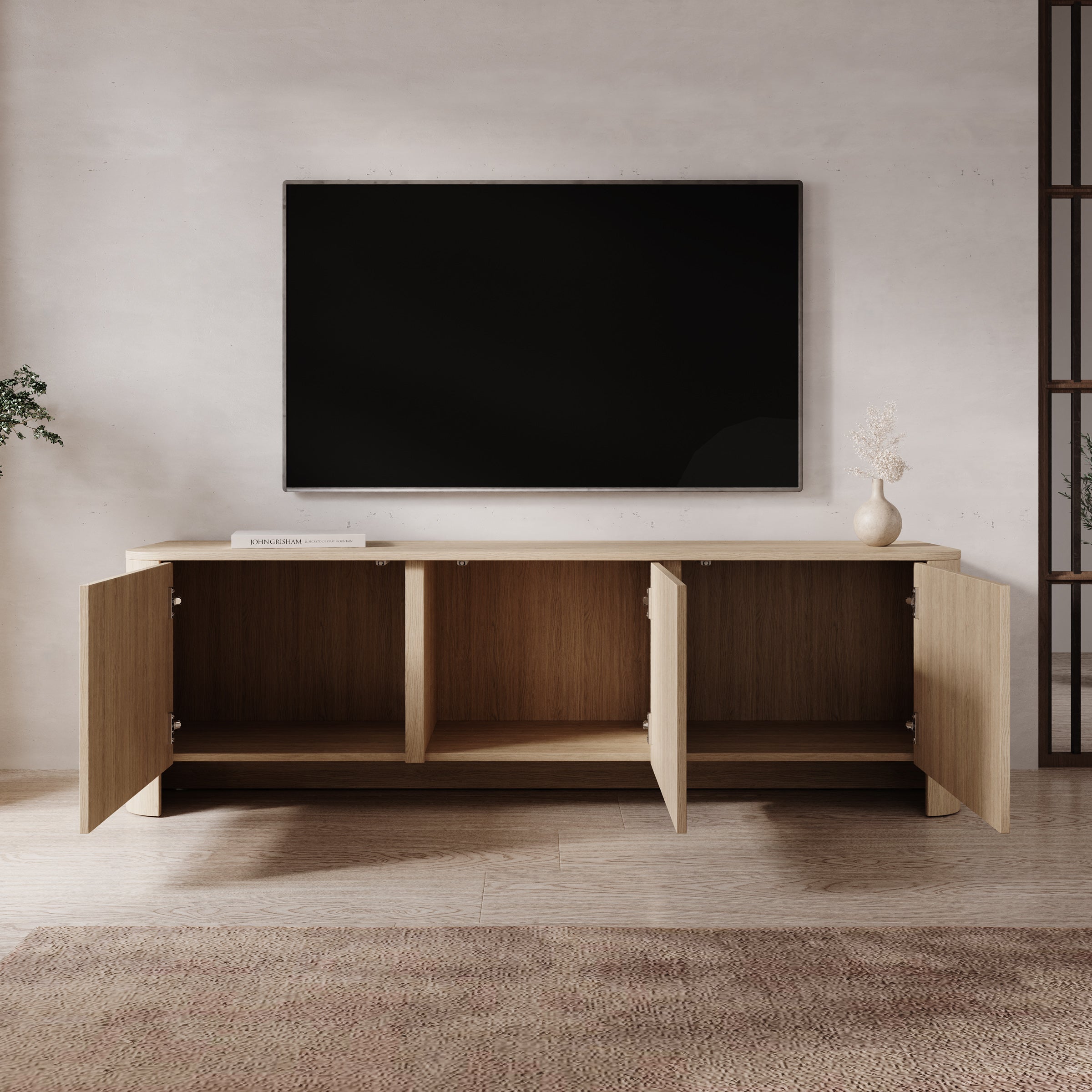 Barbados - TV-Meubel - Eiken - 168x39x52 cm