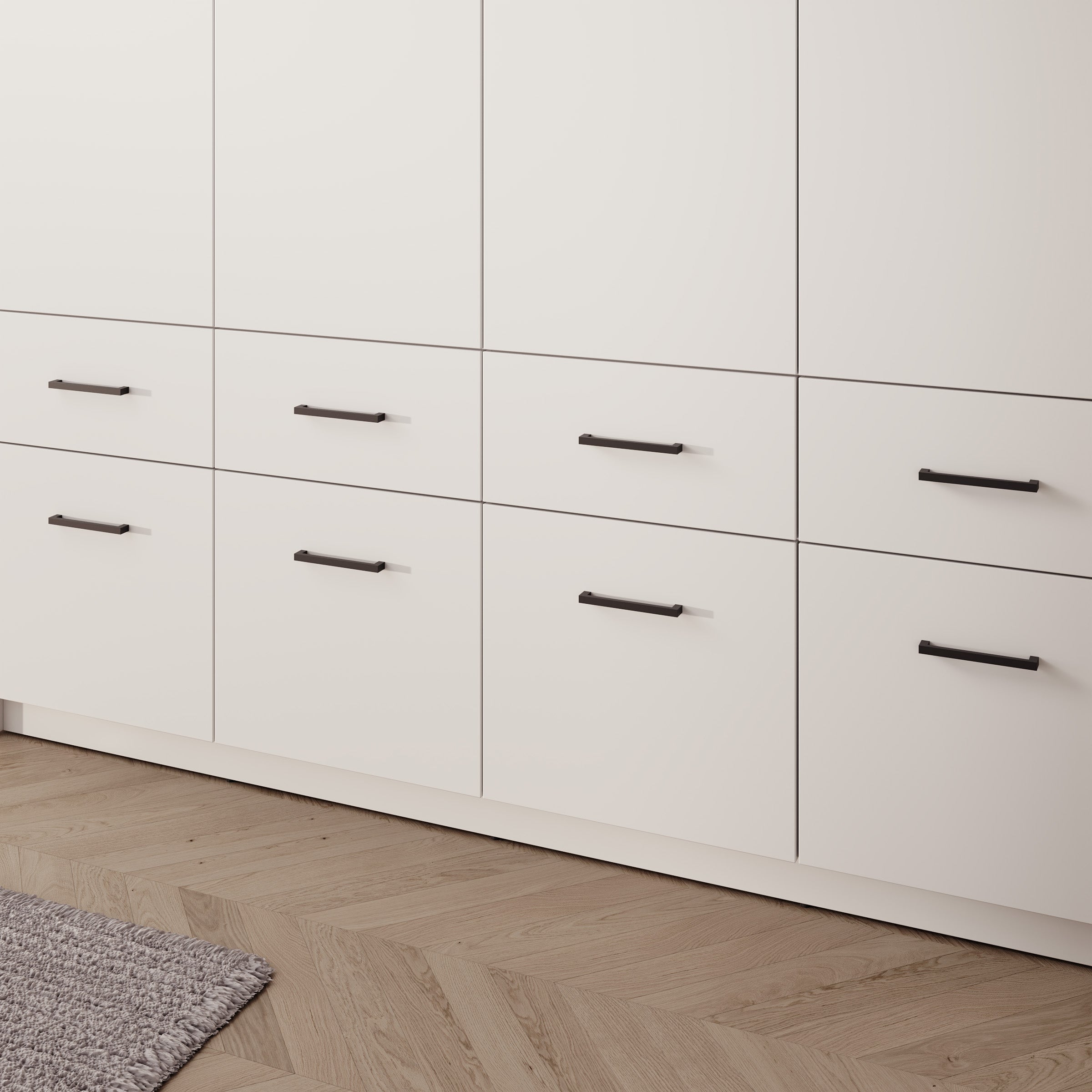 Basora - Kledingkast 2-deurs - Wit - 180x54x198 cm