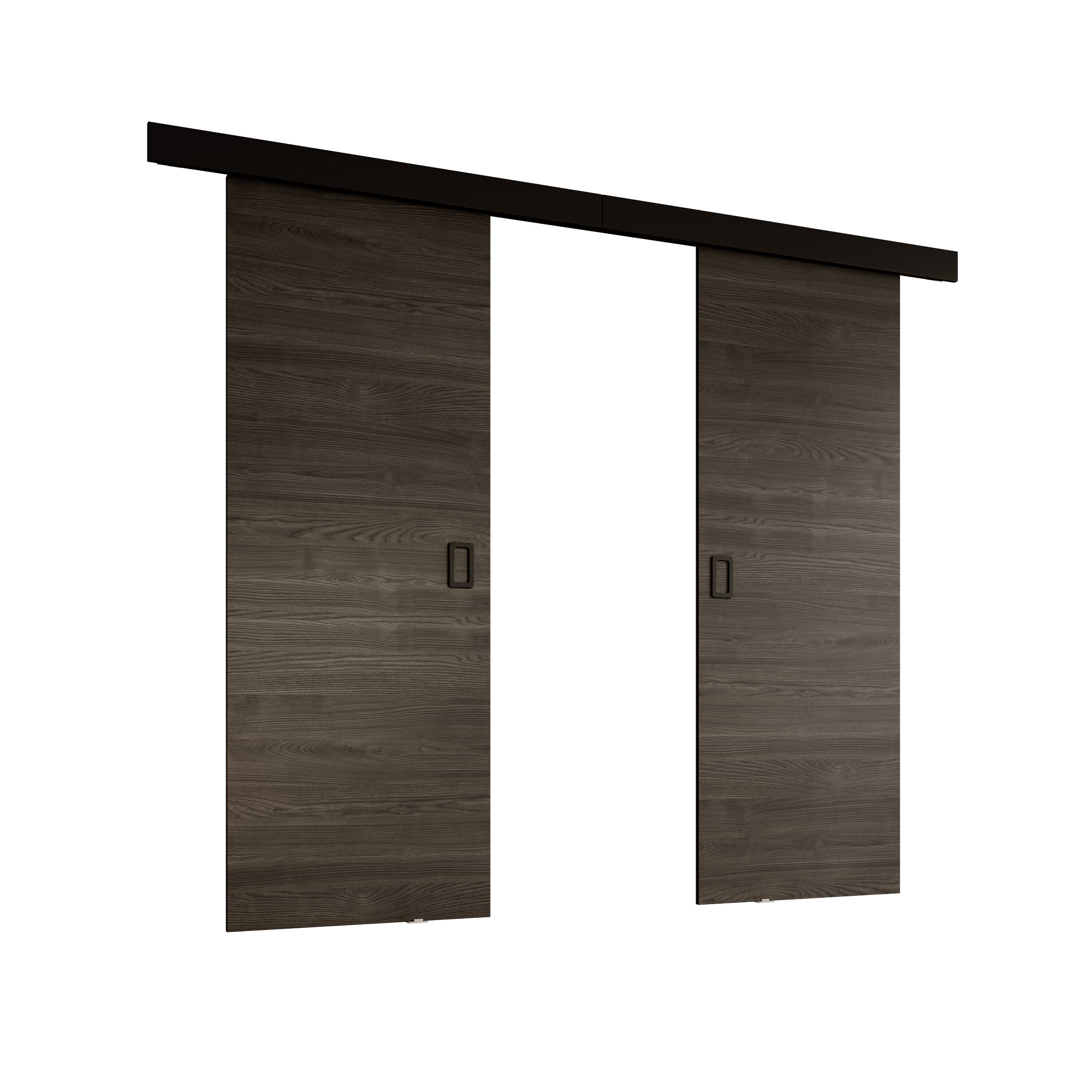 Basora - Schuifdeur dubbel - Donker eikenpatroon - 76x205 cm