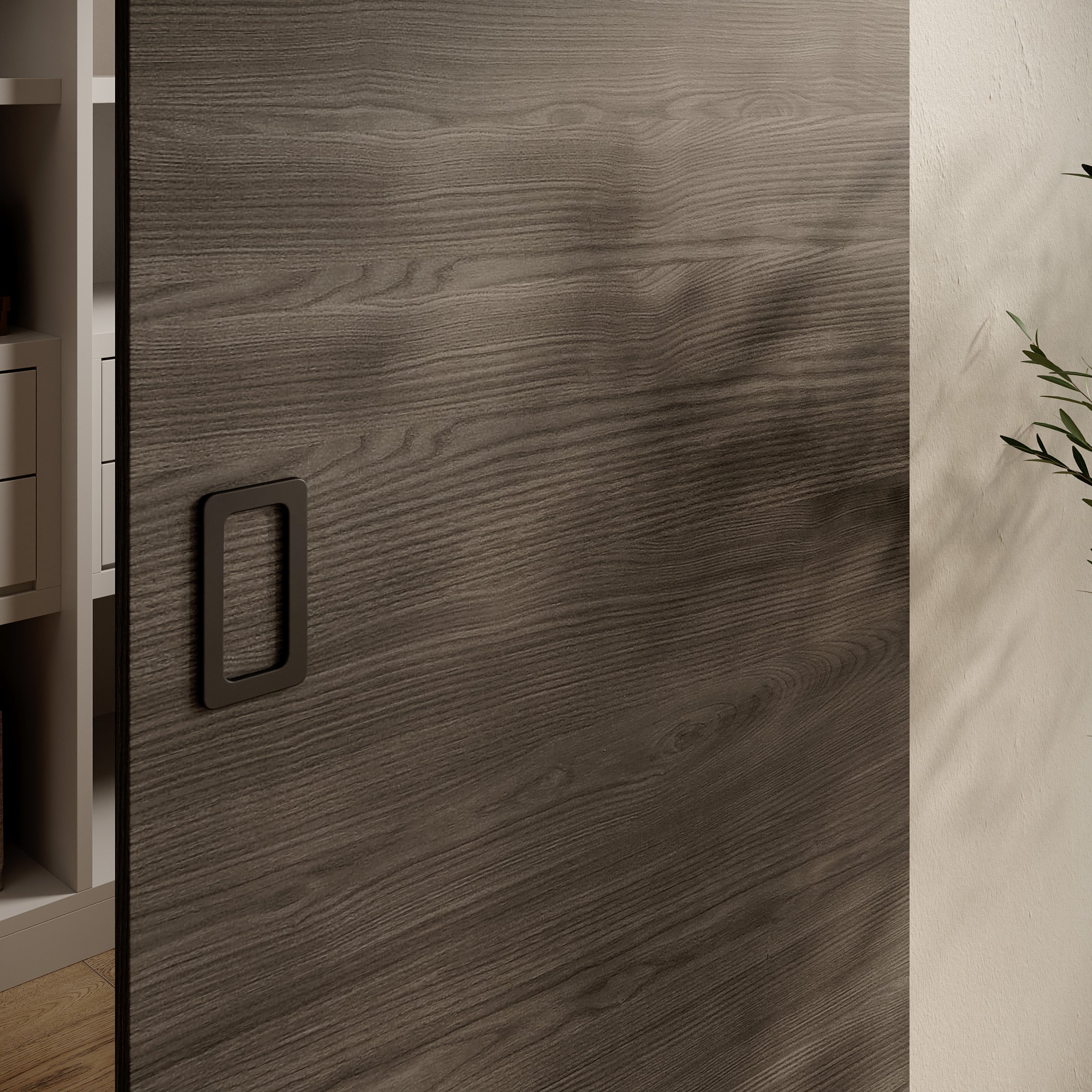 Basora - Schuifdeur dubbel - Donker eikenpatroon - 76x205 cm