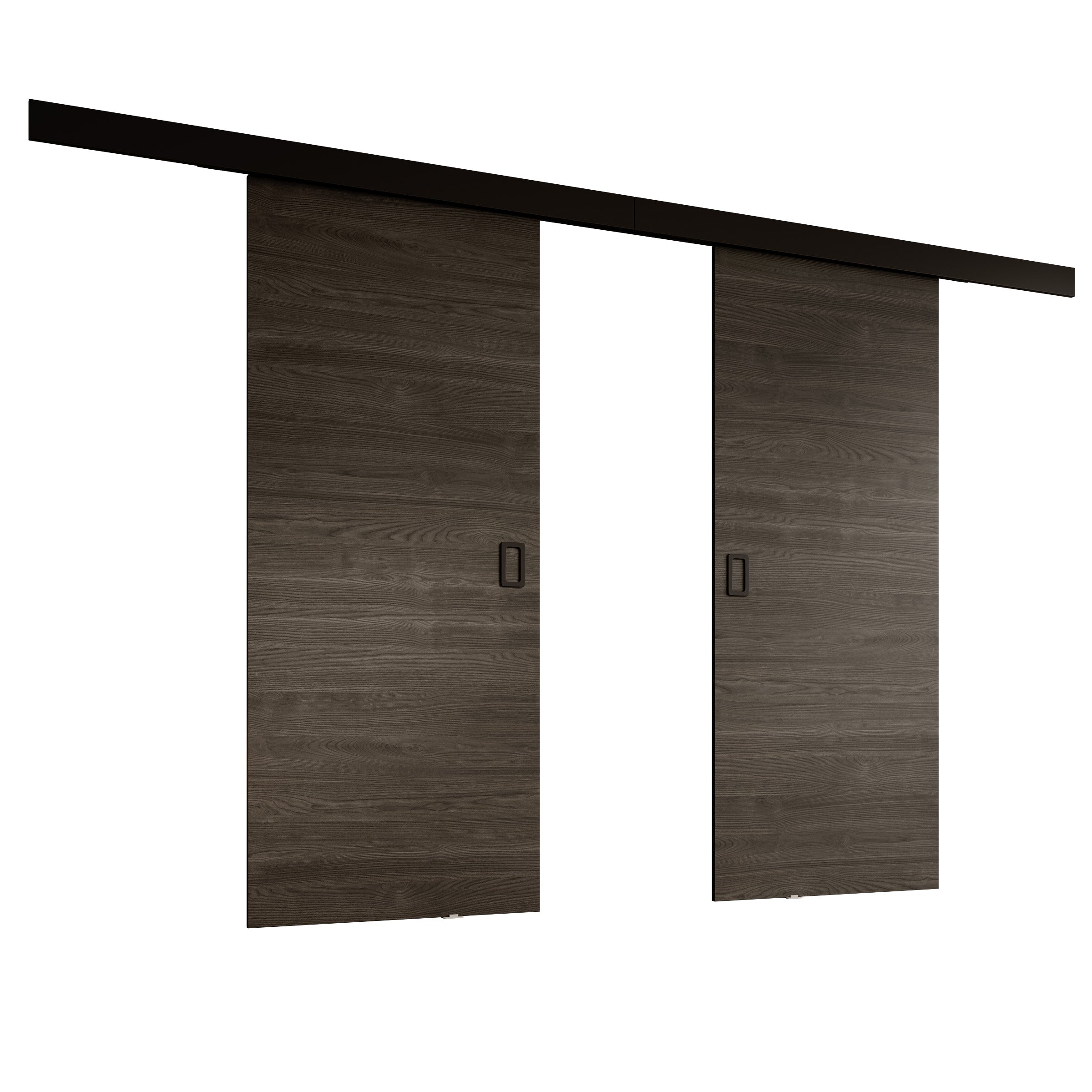 Basora - Schuifdeur dubbel - Donker eikenpatroon - 86x205 cm