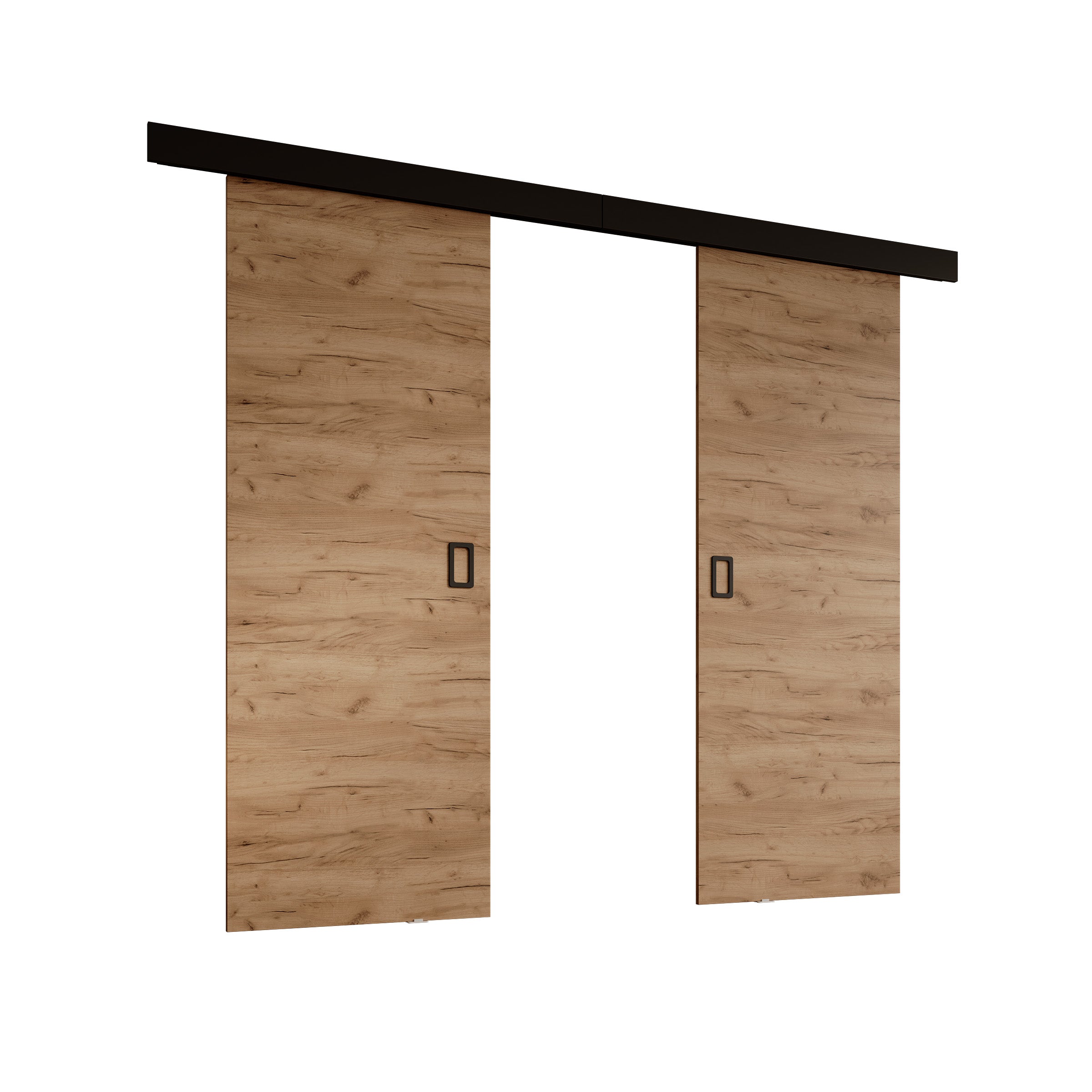 Basora - Schuifdeur dubbel - Eikenpatroon - 76x205 cm