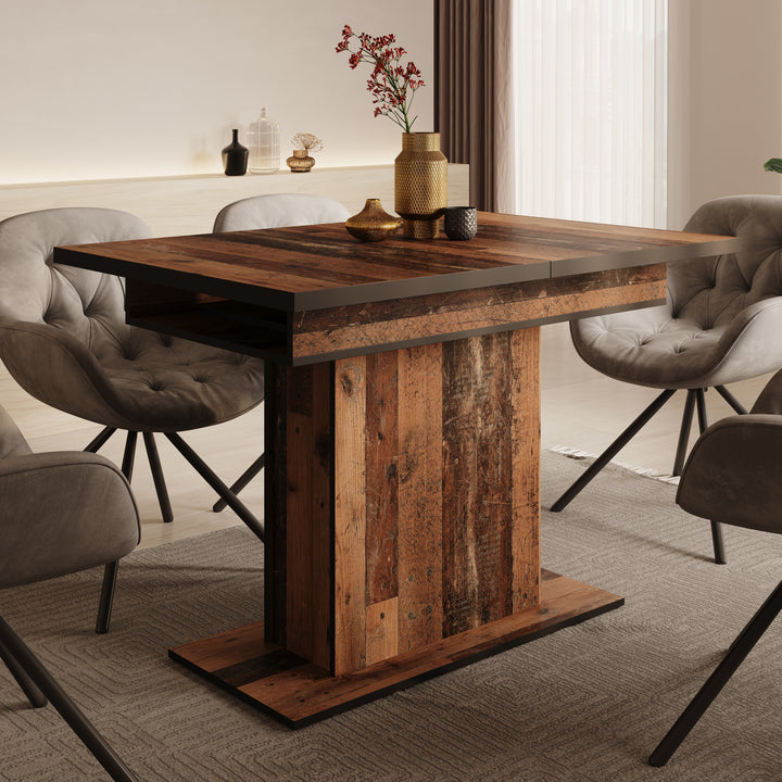 Benjamin - Eetkamertafel - Old wood - 120x80x76 cm