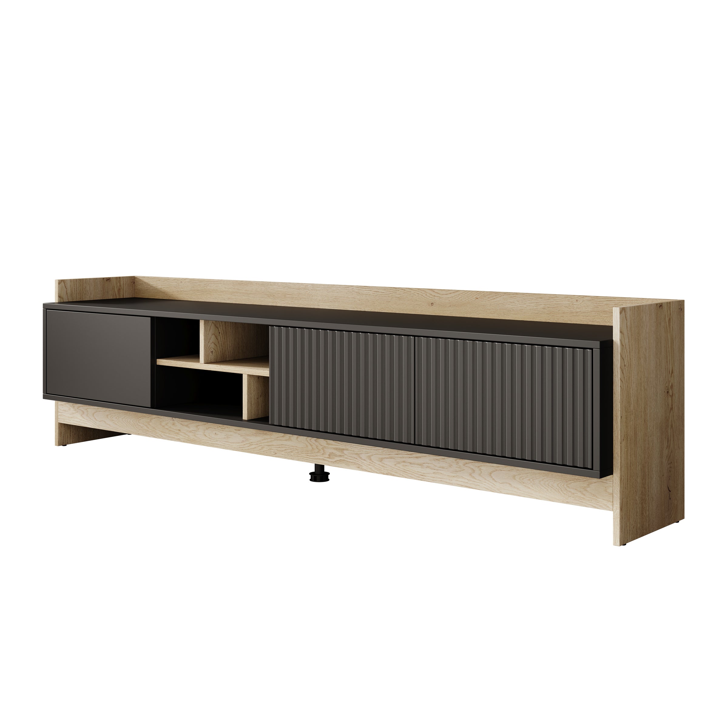 Benz - TV-Meubel - Zwart - 190x38x51 cm