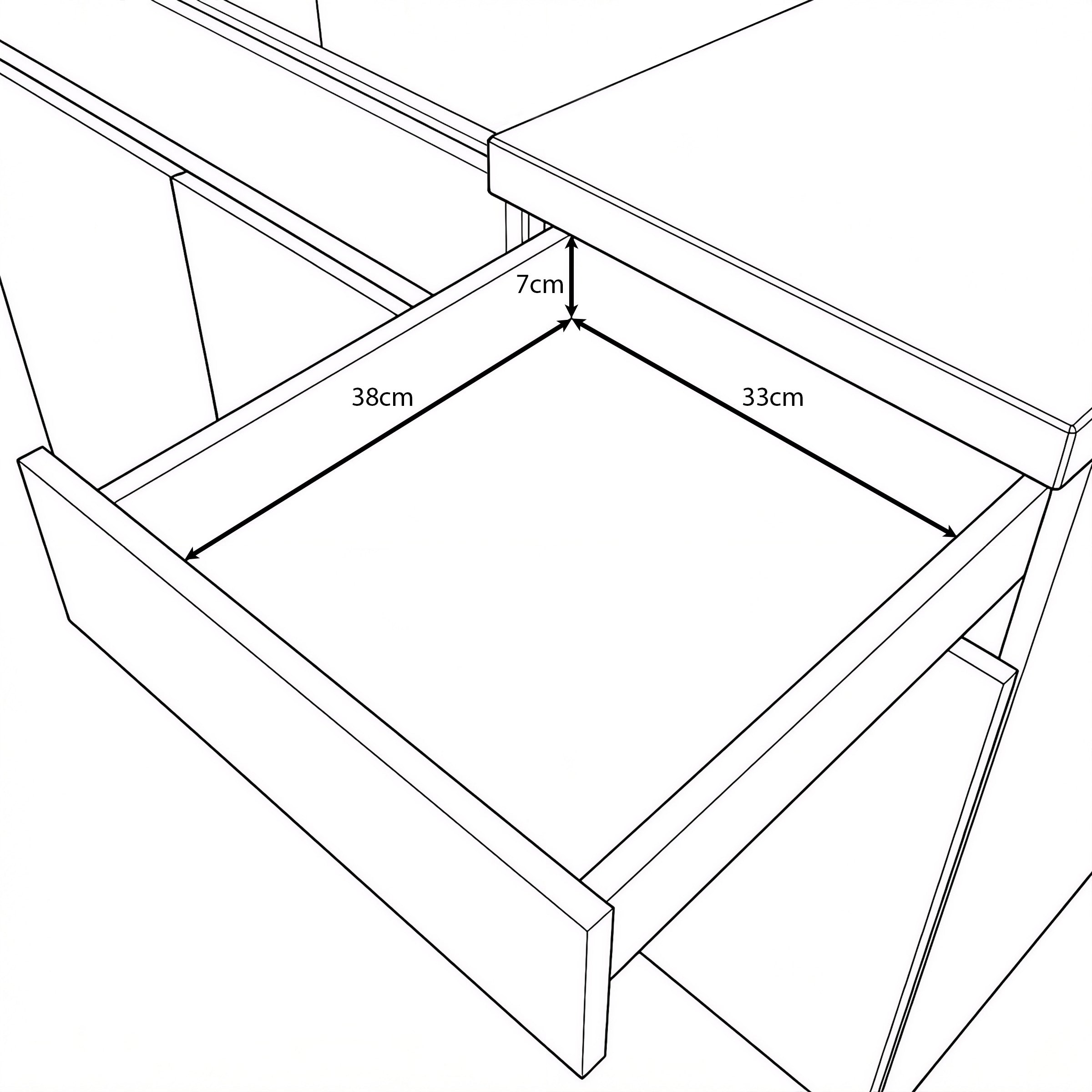 Beran - Keuken - Beige/Zwart - 180x60x85 cm