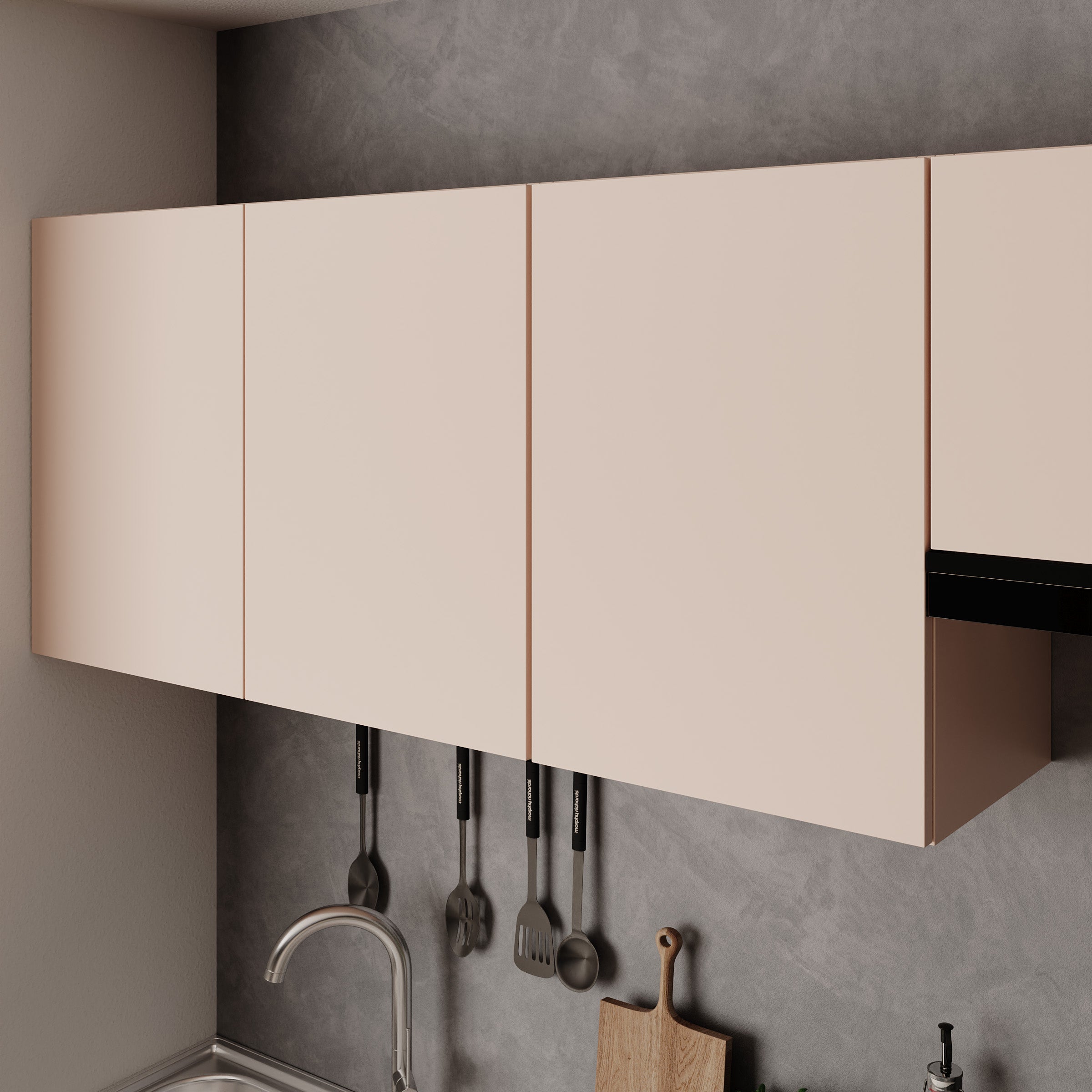 Beran - Keuken - Beige/Zwart - 180x60x85 cm
