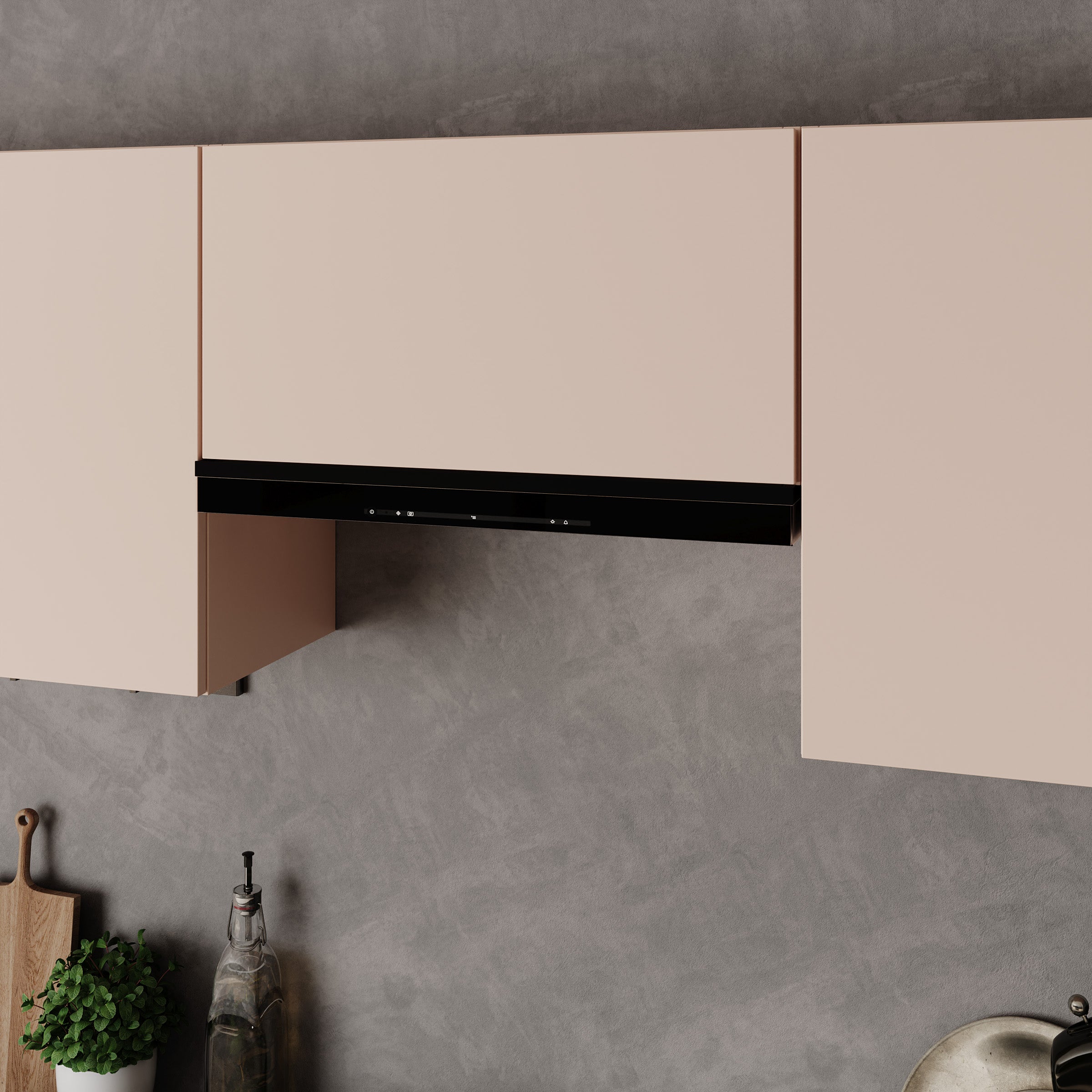 Beran - Keuken - Beige/Zwart - 240x60x85 cm