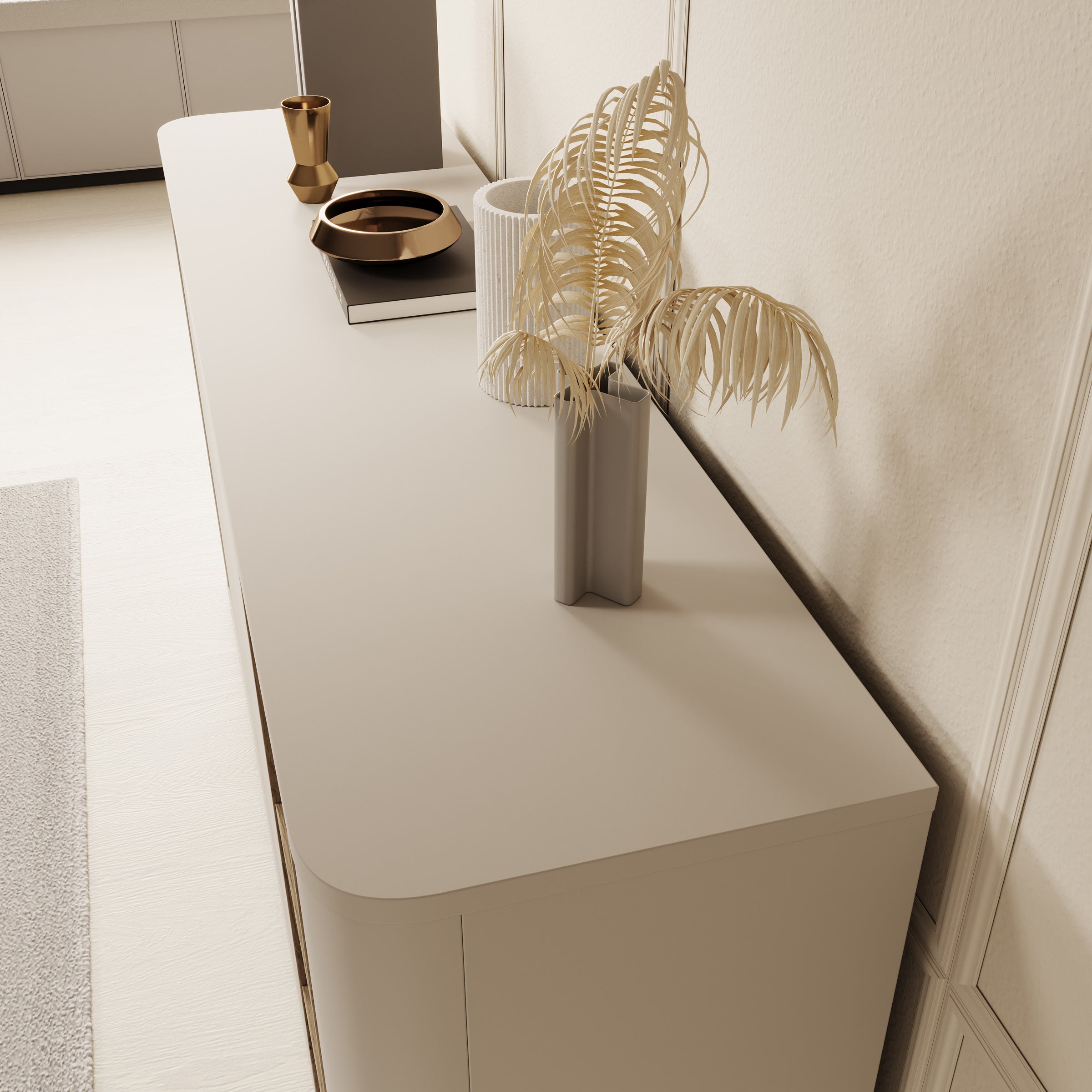 Bijou - Dressoir - Beige - 160x41x83 cm