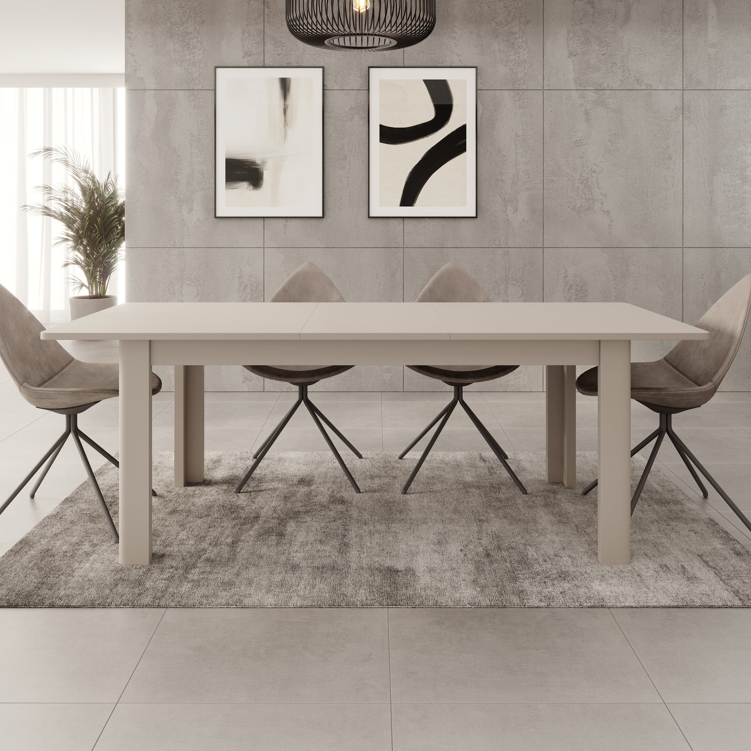 Bijou - Eetkamertafel - Beige - 160x90x73 cm